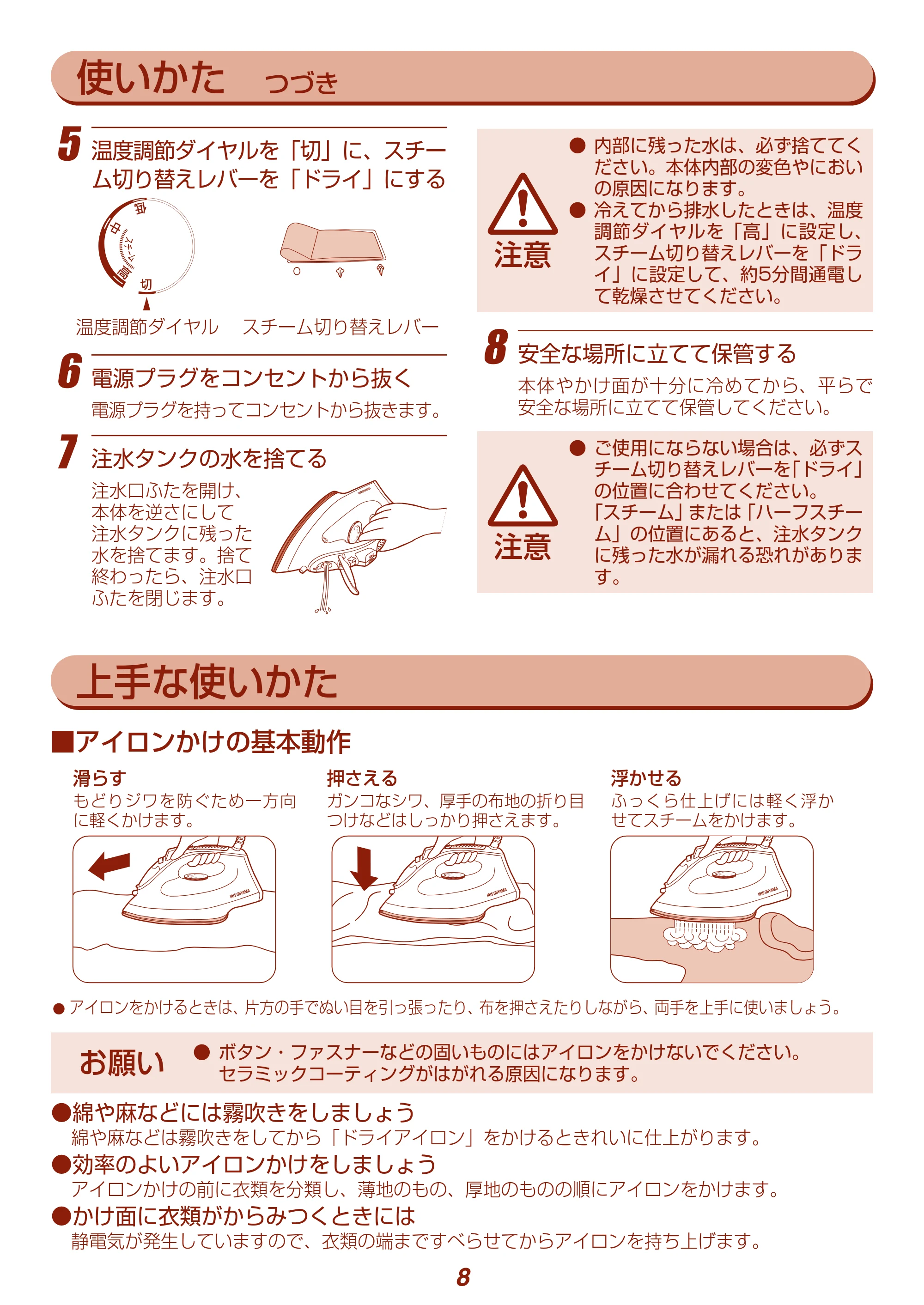 アイリスオーヤマ IRN-21C-WG 取扱説明書 — 原本ページ — 8ページ