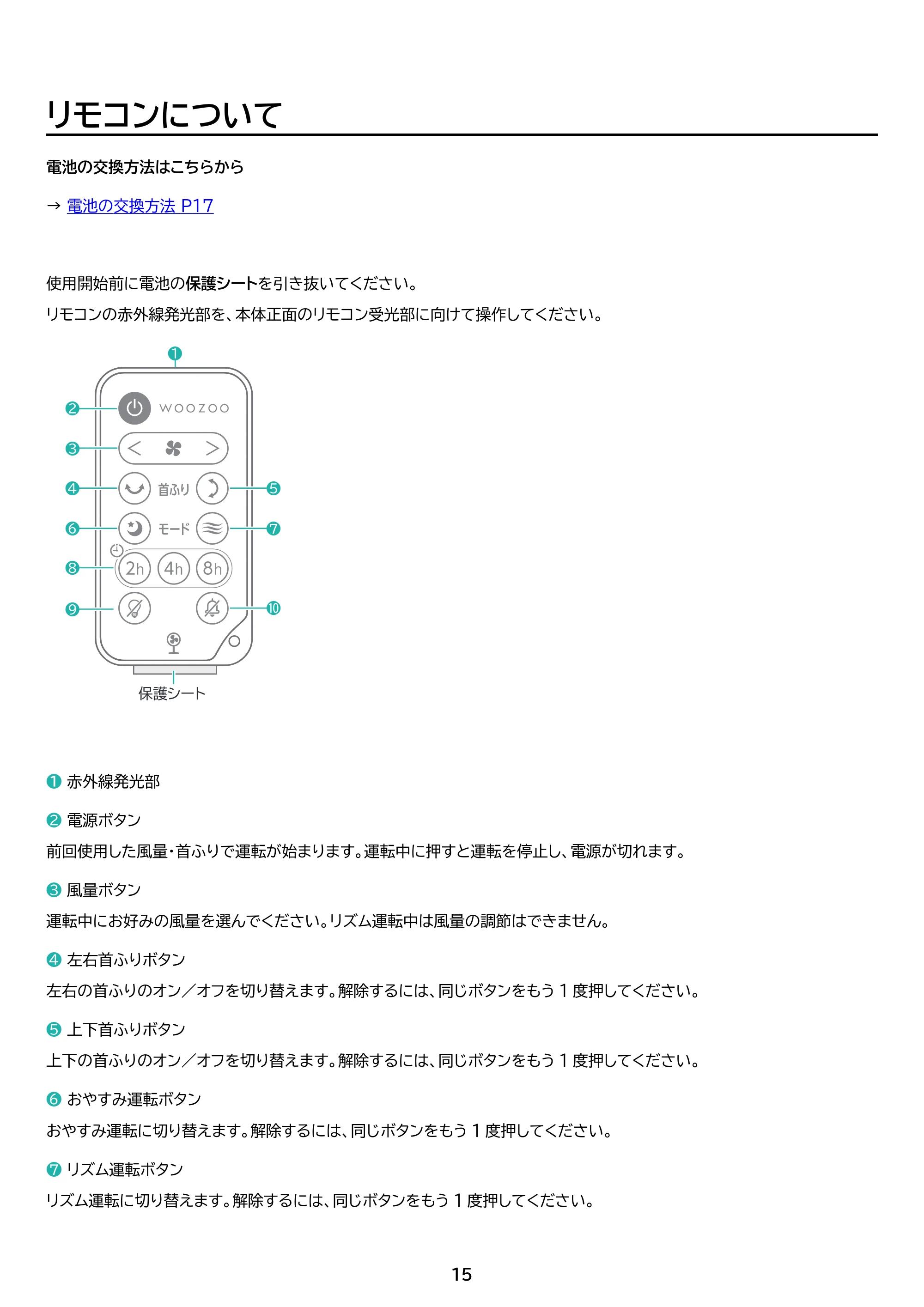 アイリスオーヤマ STF-DC15TEC 取扱説明書 — 原本ページ — 15ページ