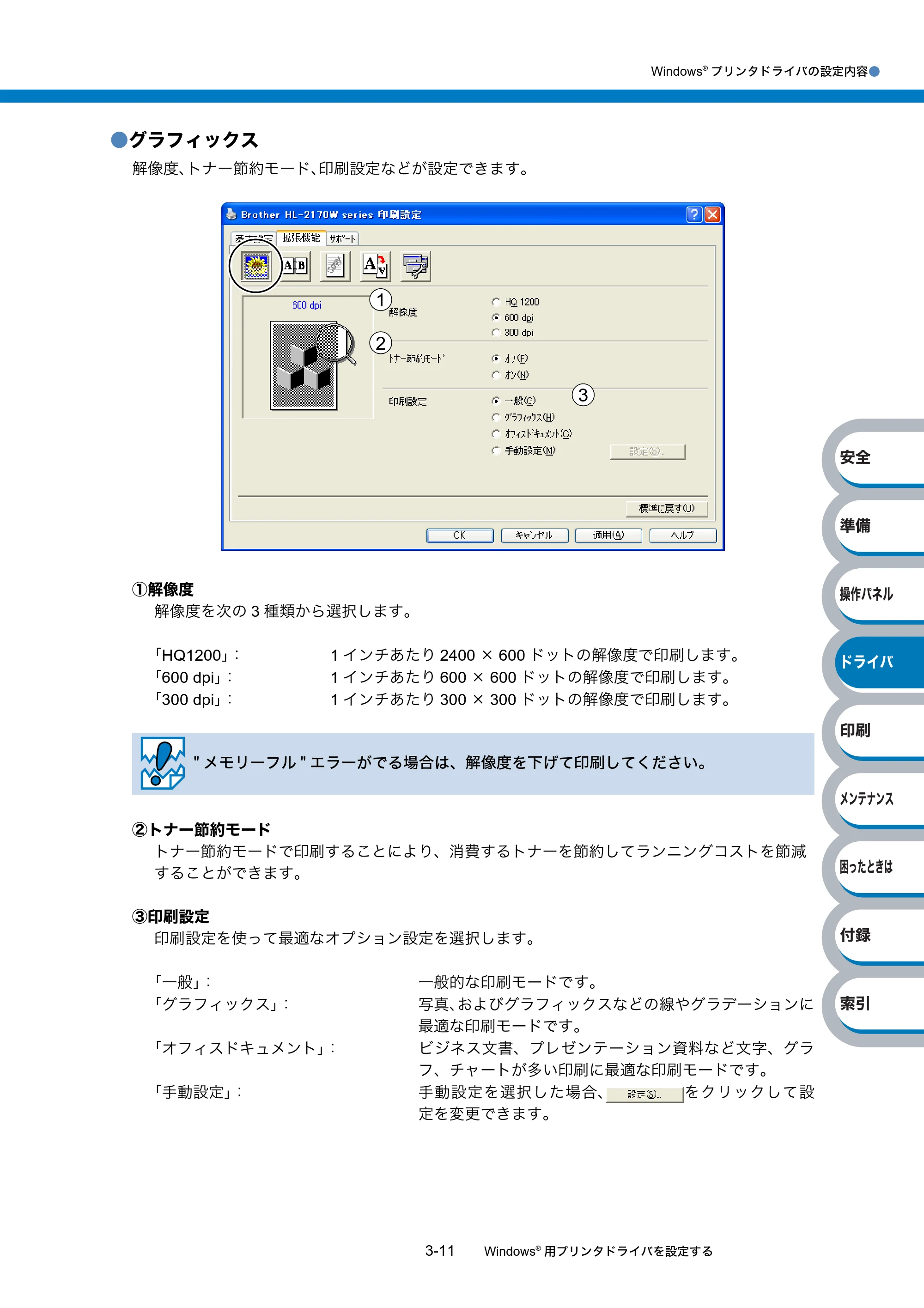 ブラザー HL-2140 / HL-2170W 取扱説明書（本体） — 原本ページ — 51ページ