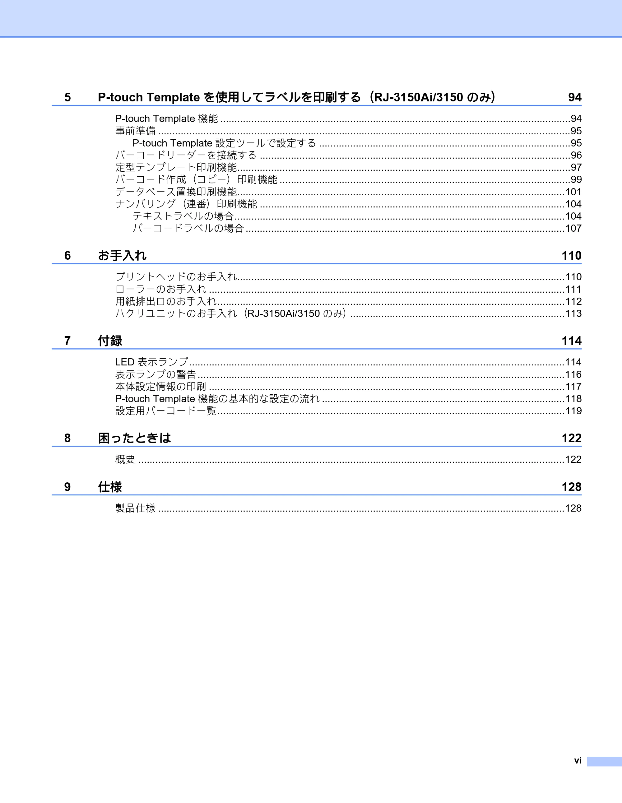 ブラザー RJ-3050 / RJ-3050Ai / RJ-3150 オンラインユーザーズガイド (PDF) — 原本ページ — 7ページ