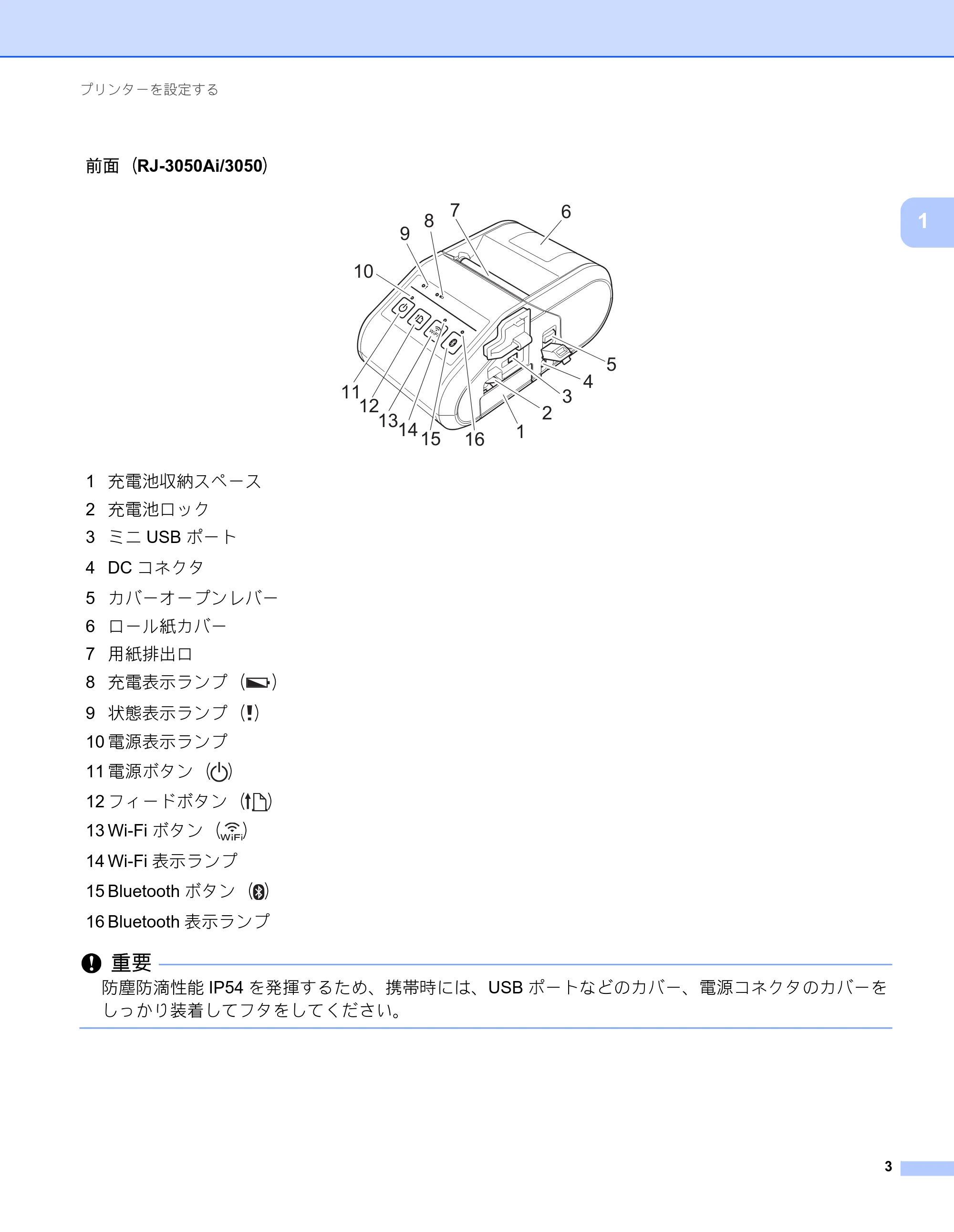 ブラザー RJ-3050 / RJ-3050Ai / RJ-3150 オンラインユーザーズガイド (PDF) — 原本ページ — 12ページ