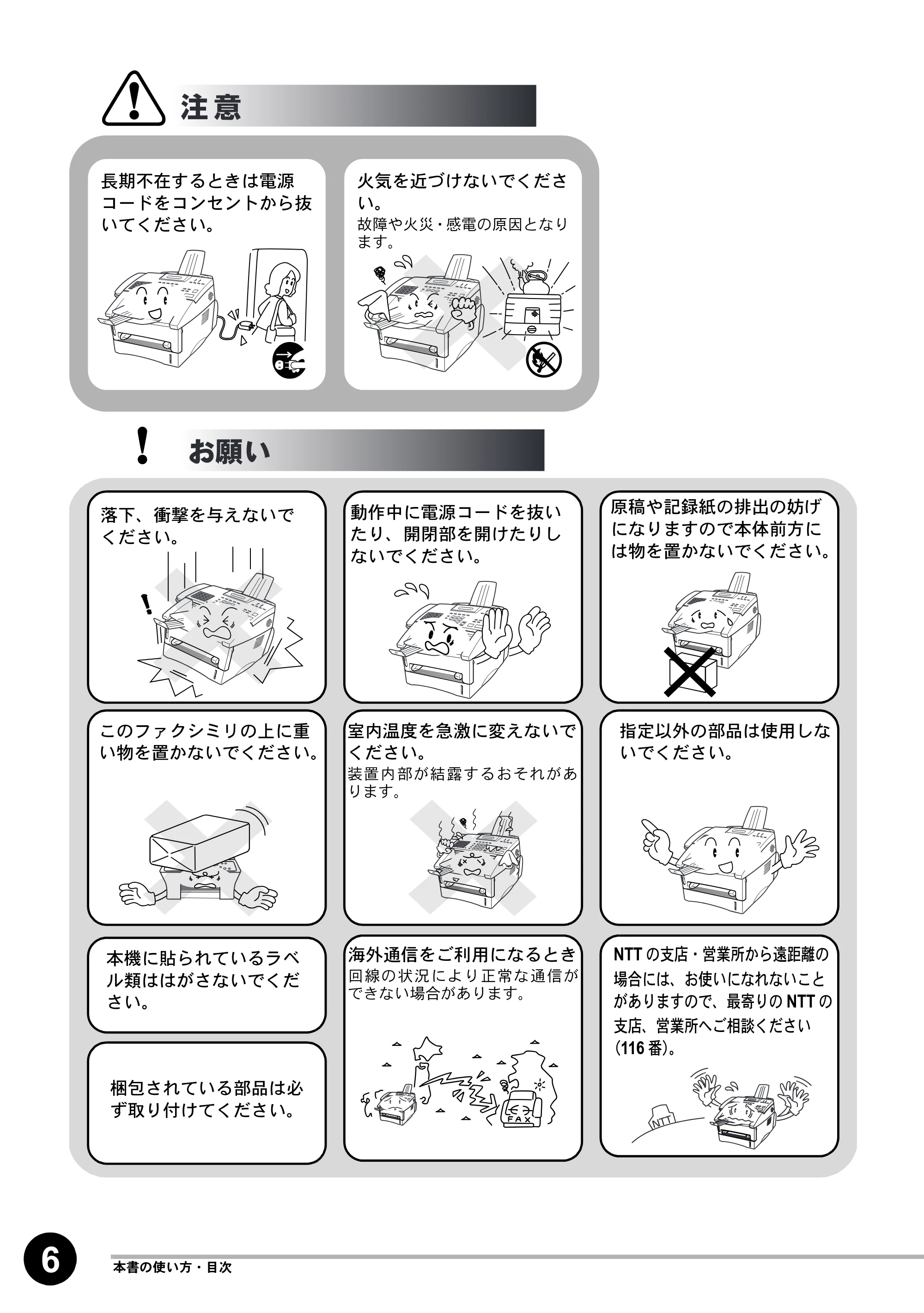 ブラザー MFC-8500J 取扱説明書（本体） — 原本ページ — 8ページ
