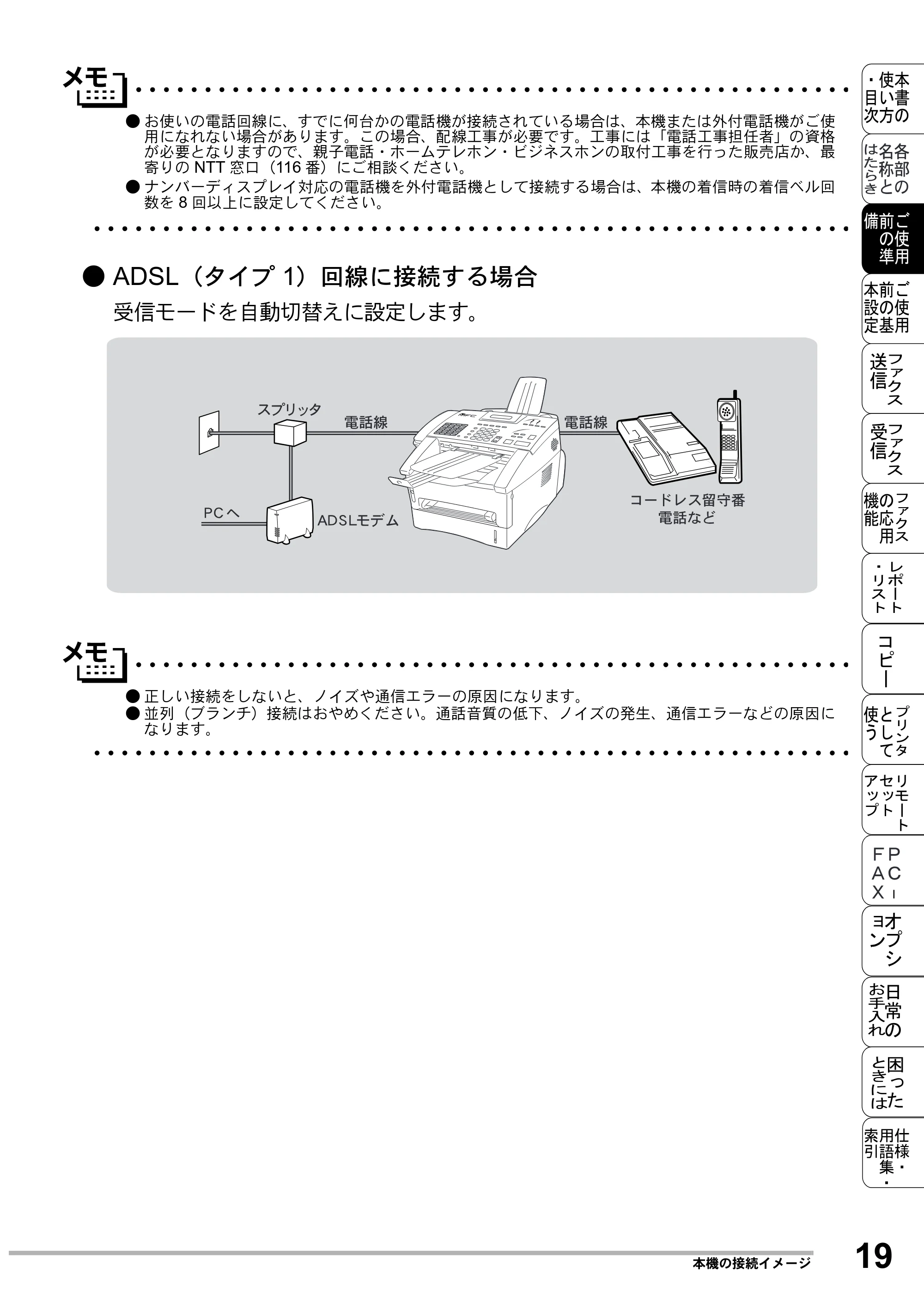 ブラザー MFC-8500J 取扱説明書（本体） — 原本ページ — 43ページ