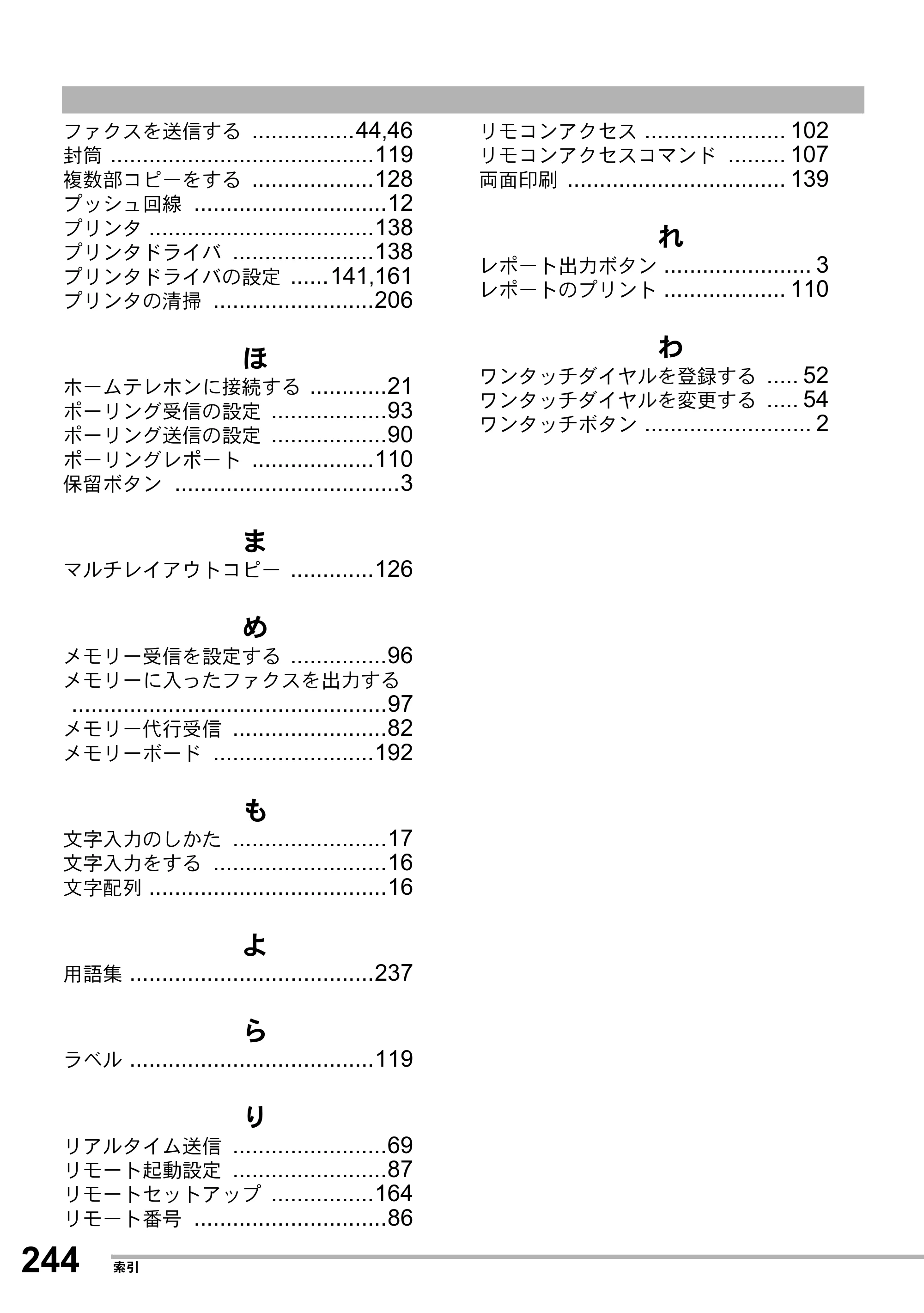 ブラザー MFC-8500J 取扱説明書（本体） — 原本ページ — 268ページ