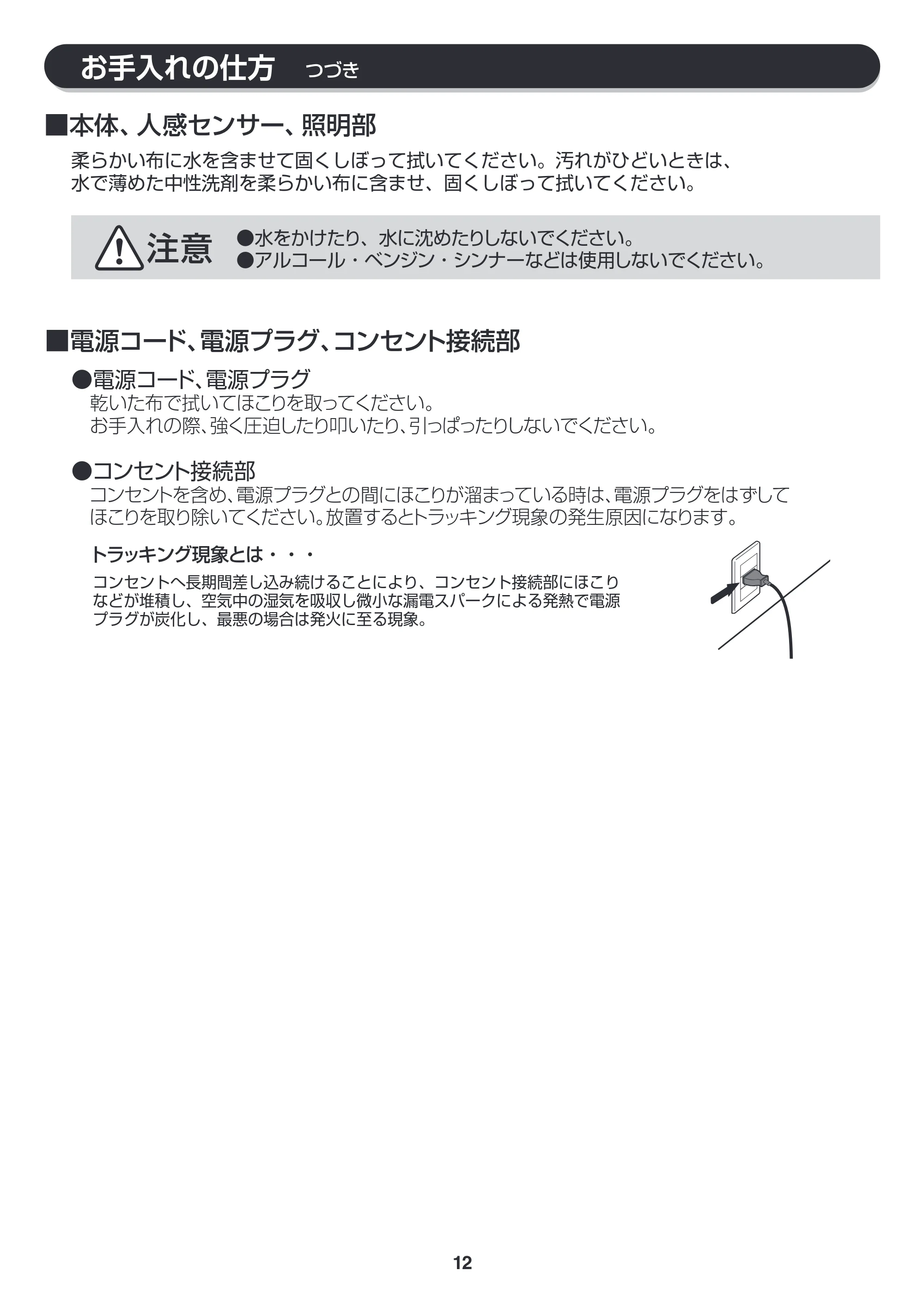 アイリスオーヤマ JCH-12DL 取扱説明書 — 原本ページ — 12ページ