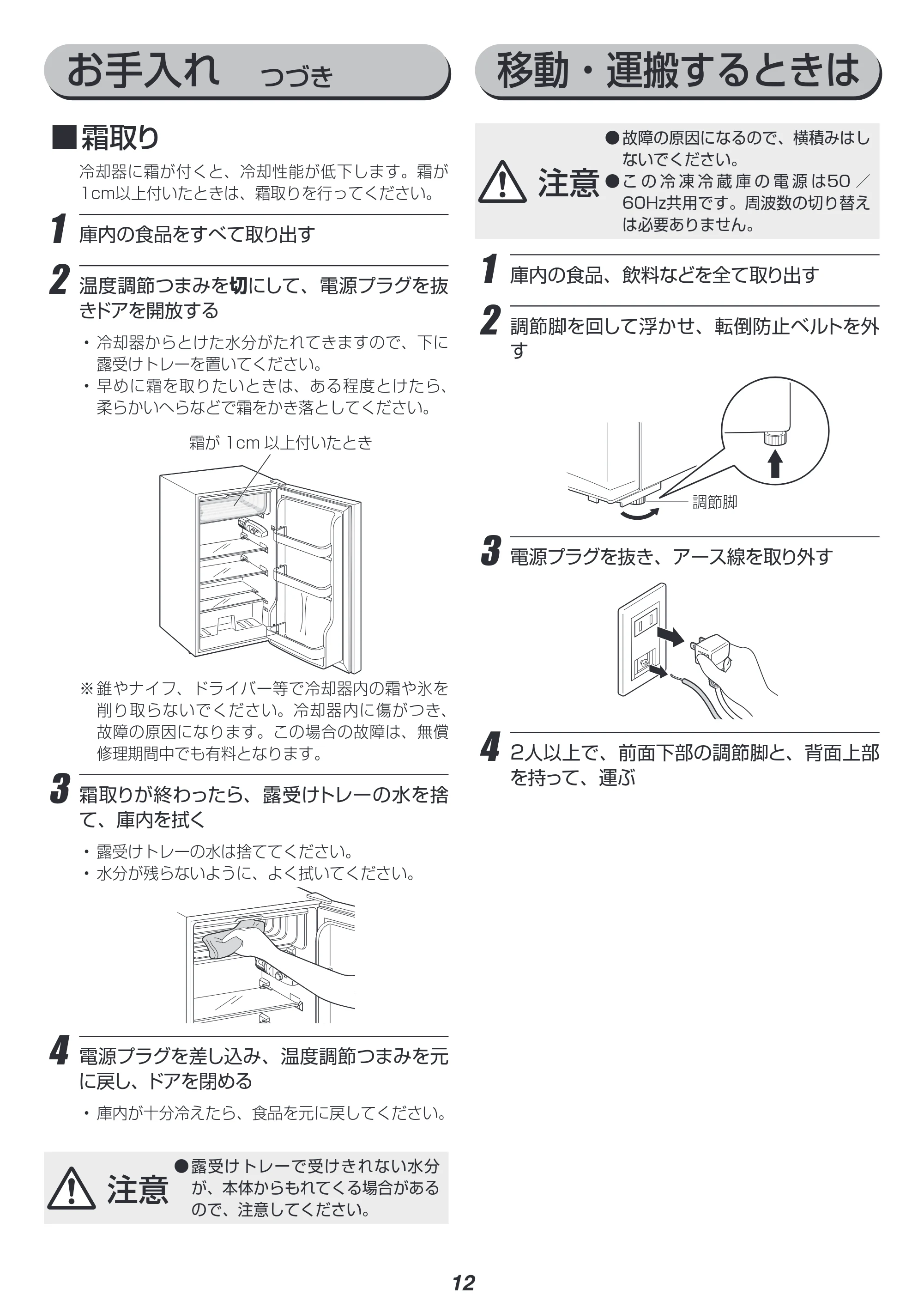 アイリスオーヤマ KRJD-9GA 取扱説明書 — 原本ページ — 12ページ