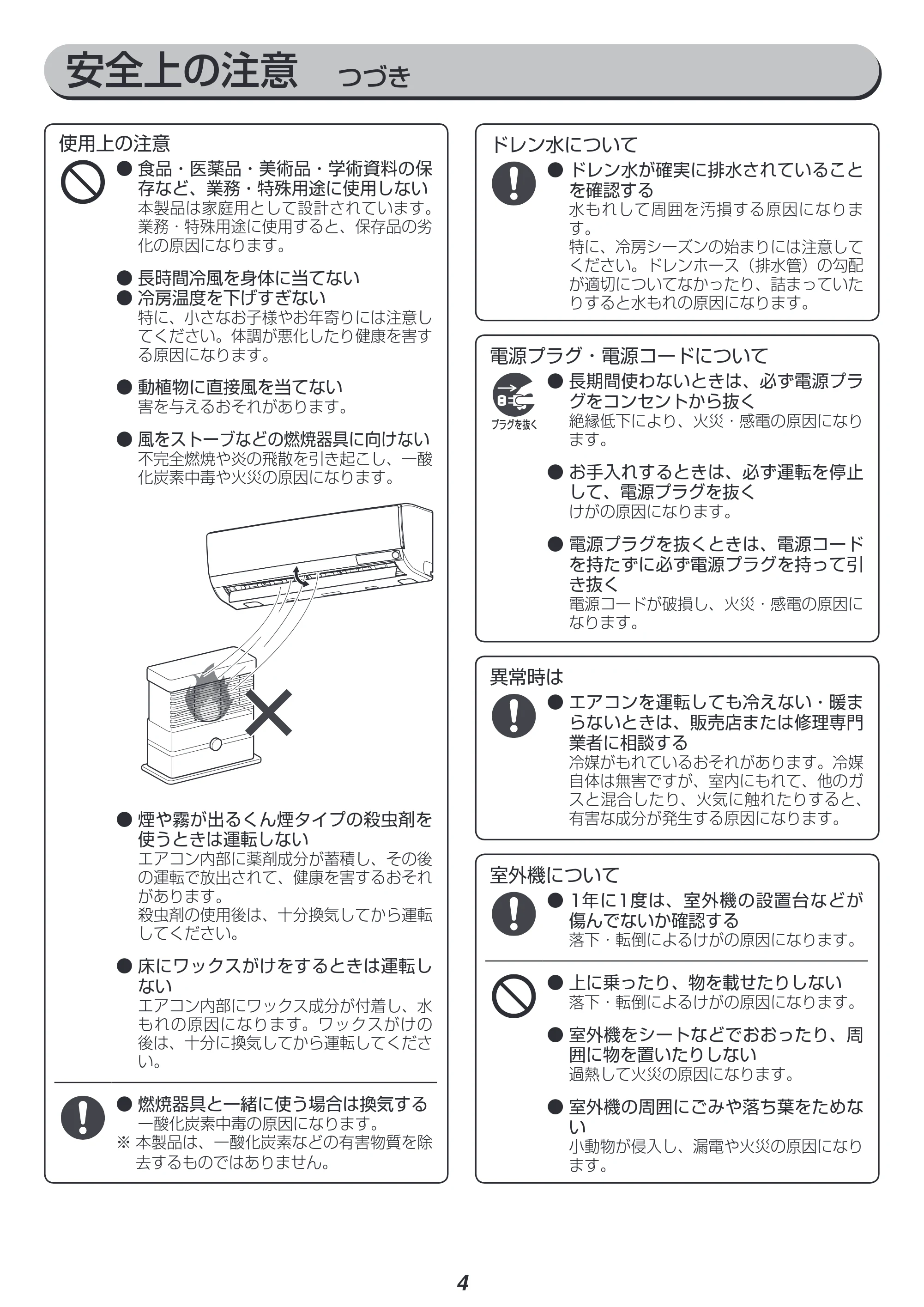 アイリスオーヤマ IRA-2201W 取扱説明書 — 原本ページ — 4ページ