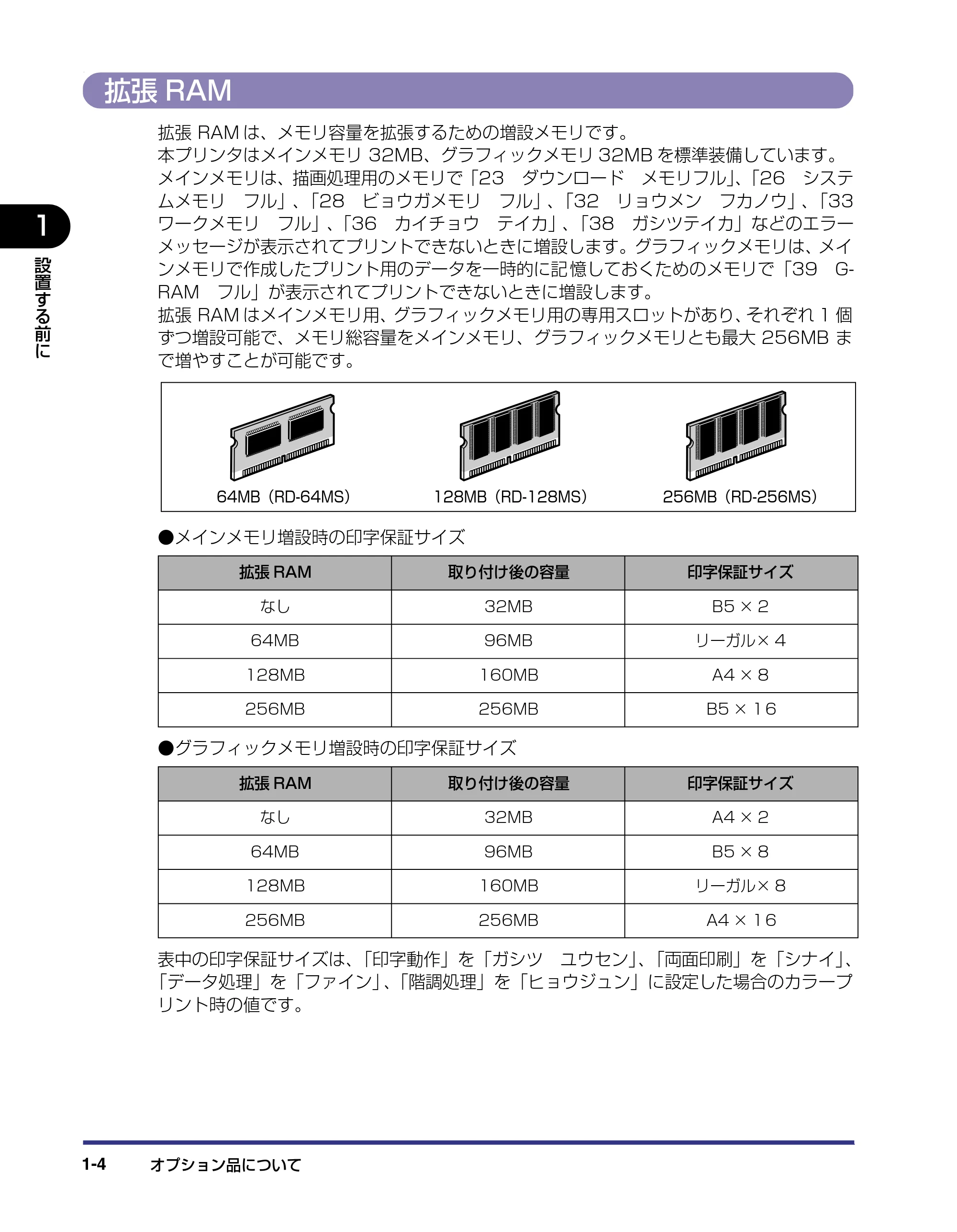 キヤノン LBP-2510 設置ガイド (PDF形式/3.44Mバイト) — 拡張RAM — 原本ページ — 18ページ