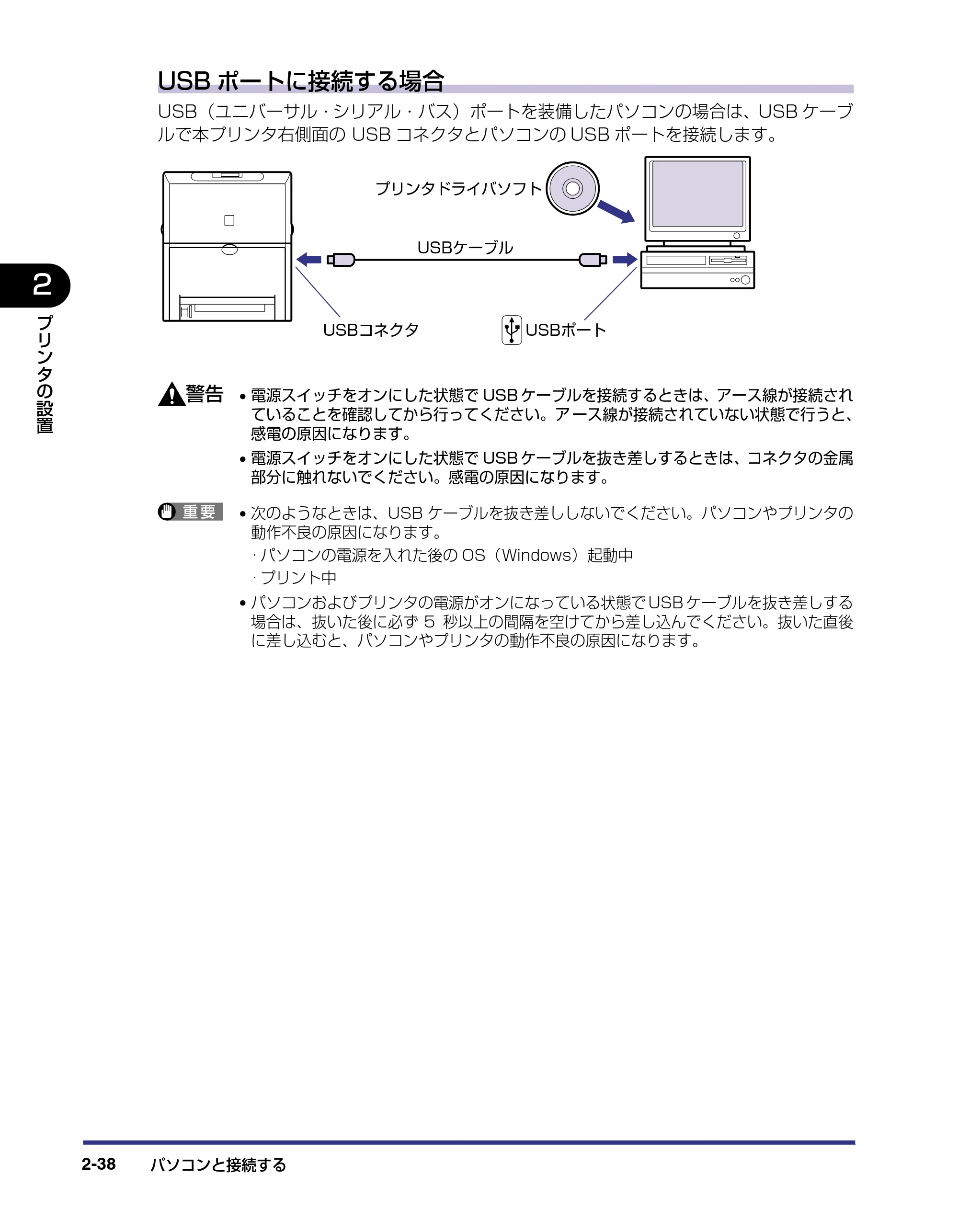 キヤノン LBP-2510 設置ガイド （PDF形式／3.44Mバイト） — 原本ページ — 64ページ
