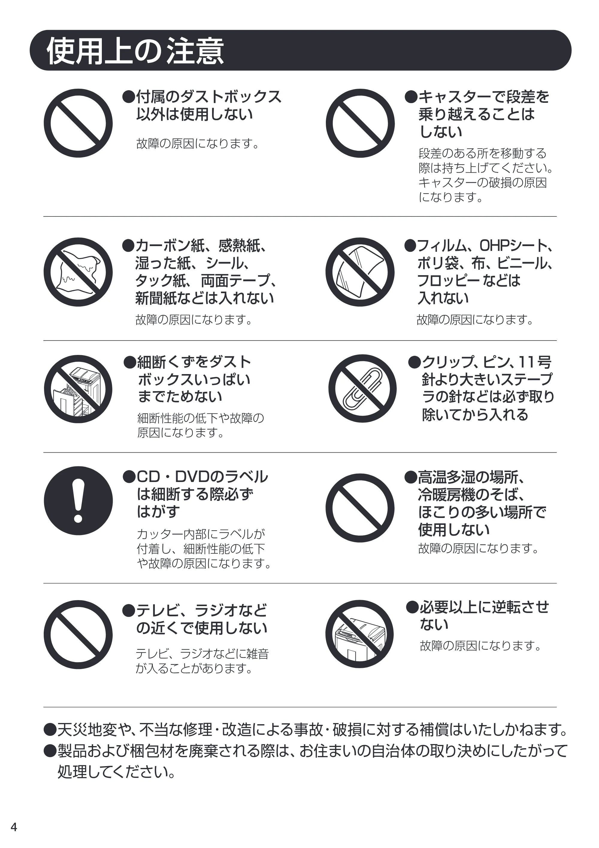 アイリスオーヤマ AFS320C 取扱説明書 — 原本ページ — 4ページ