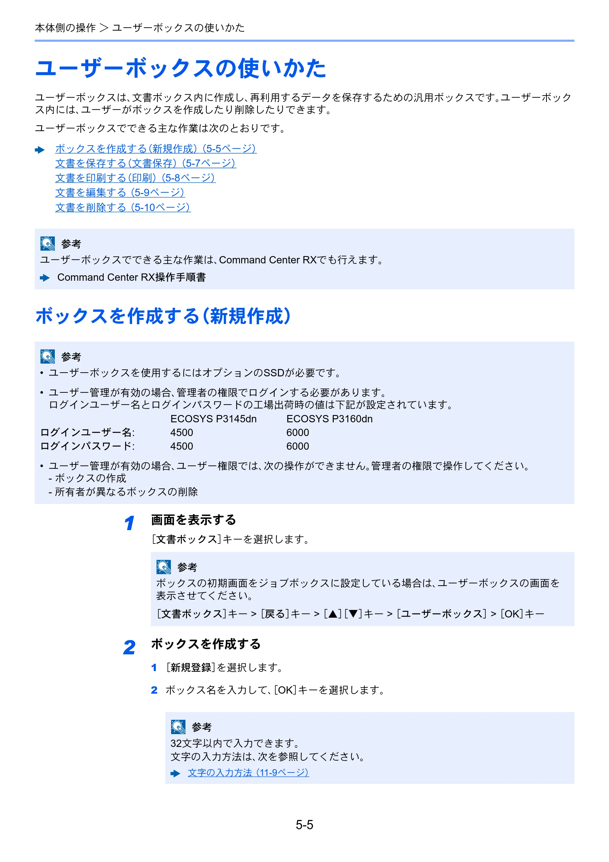 京セラ ECOSYS P3145dn / ECOSYS P3160dn ECOSYS P3160dn/P3145dn 使用説明書 — ユーザーボックスの使いかた — 原本ページ — 129ページ