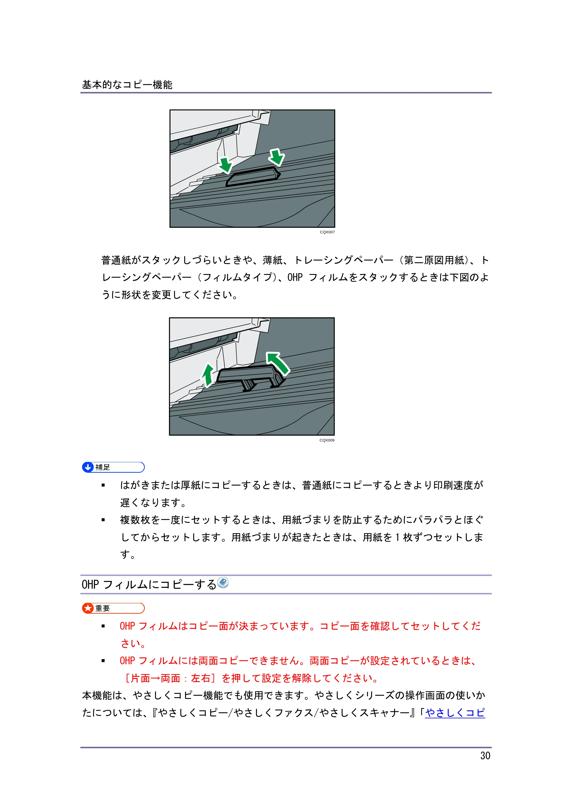 キヤノン iR W1040/W1040N コピー＆ドキュメントボックス （PDF形式／6.3Mバイト） — はがきにコピーする — 原本ページ — 31ページ