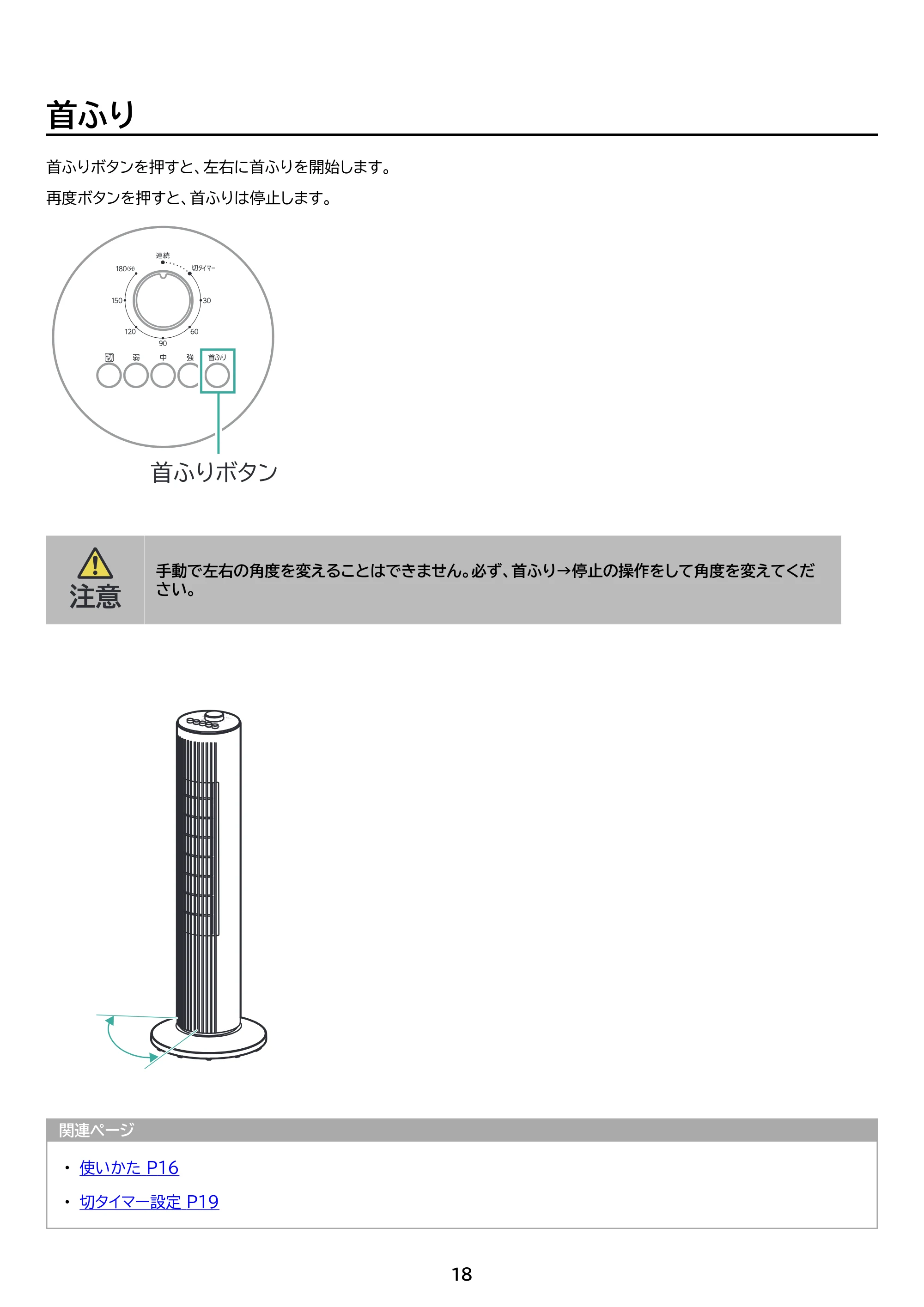 アイリスオーヤマ TWF-M74 取扱説明書 — 原本ページ — 18ページ