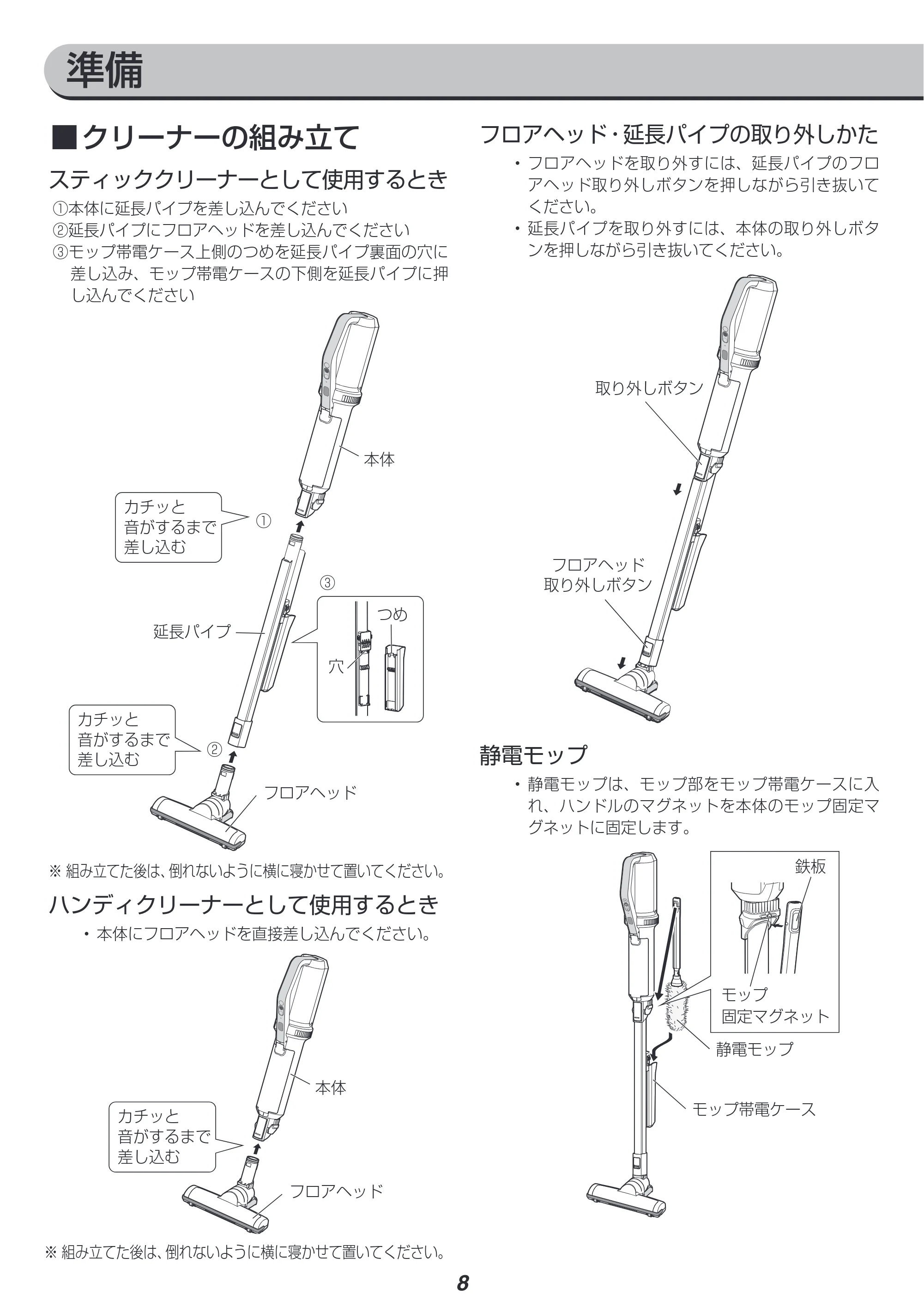 アイリスオーヤマ IC-SLDC11 取扱説明書 — 原本ページ — 8ページ