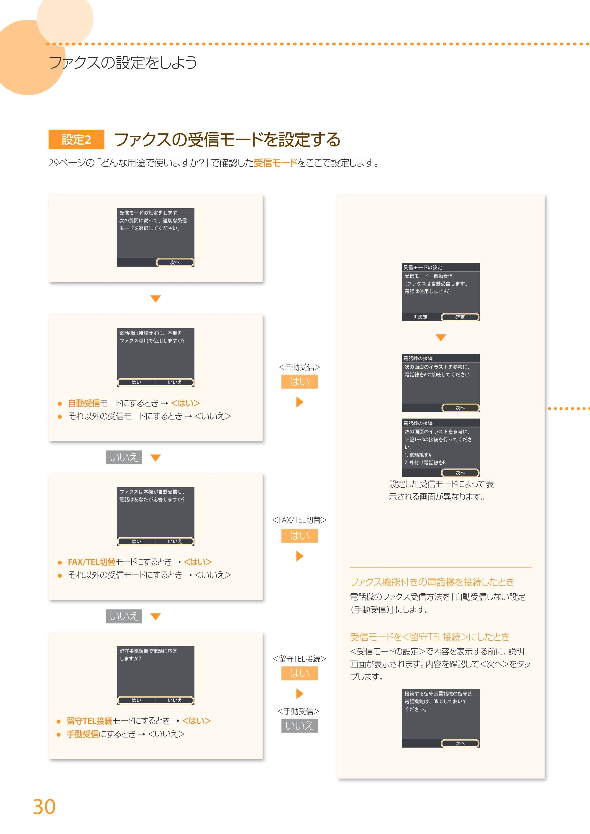 キヤノン MF726Cdw/MF722Cdw/MF628Cw かんたん設置ガイド (MF628Cw) 2015年8月25日掲載(PDF:15.1MB) — 原本ページ — 30ページ