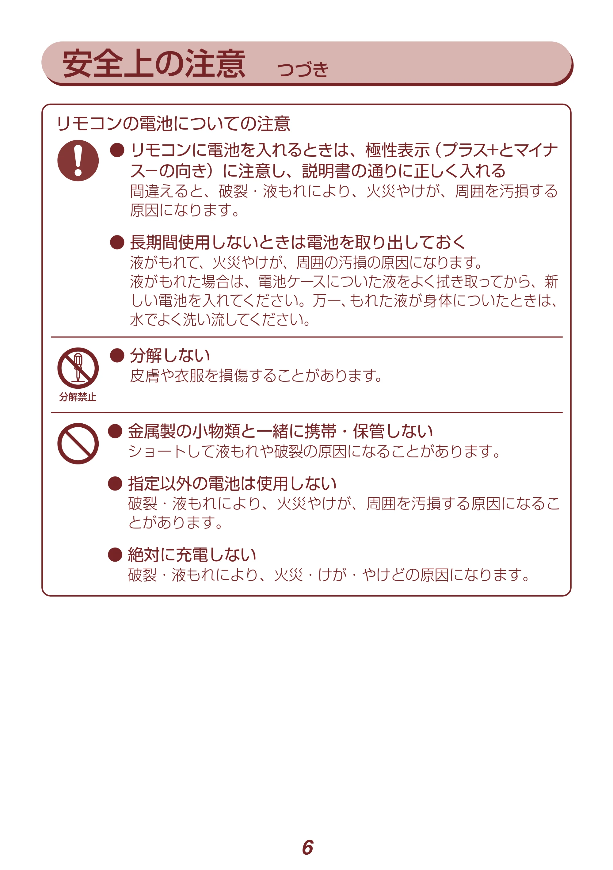 アイリスオーヤマ PCF-SDCC15T 取扱説明書 — 原本ページ — 6ページ