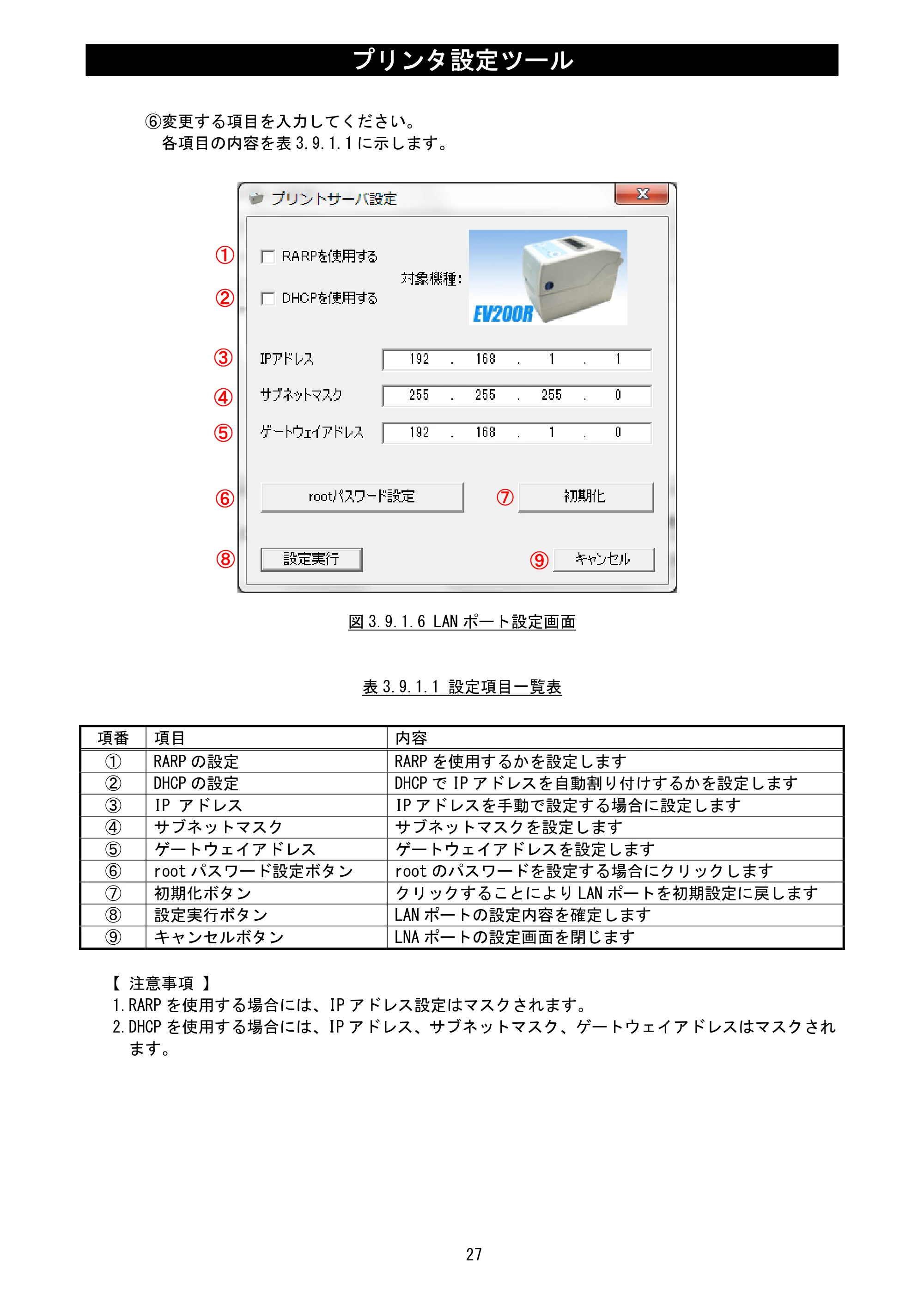 サトー Et Vie(エヴィ)シリーズ / t Vie(エヴィ)シリーズ プリンタ設定ツール説明書（第5版） — 原本ページ — 29ページ