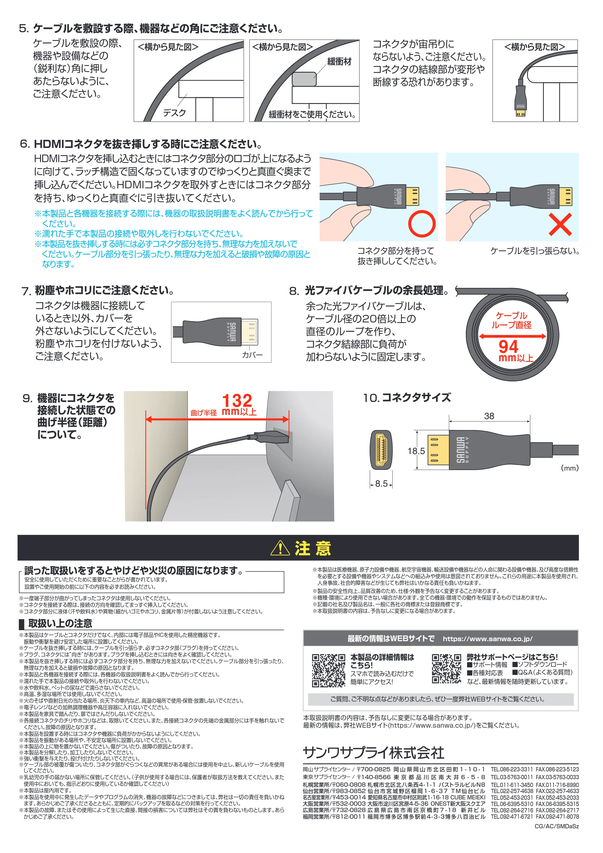 サンワサプライ KM-HD20-PFB10L / KM-HD20-PFB15L / KM-HD20-PFB20L 取扱説明書 — 原本ページ — 2ページ
