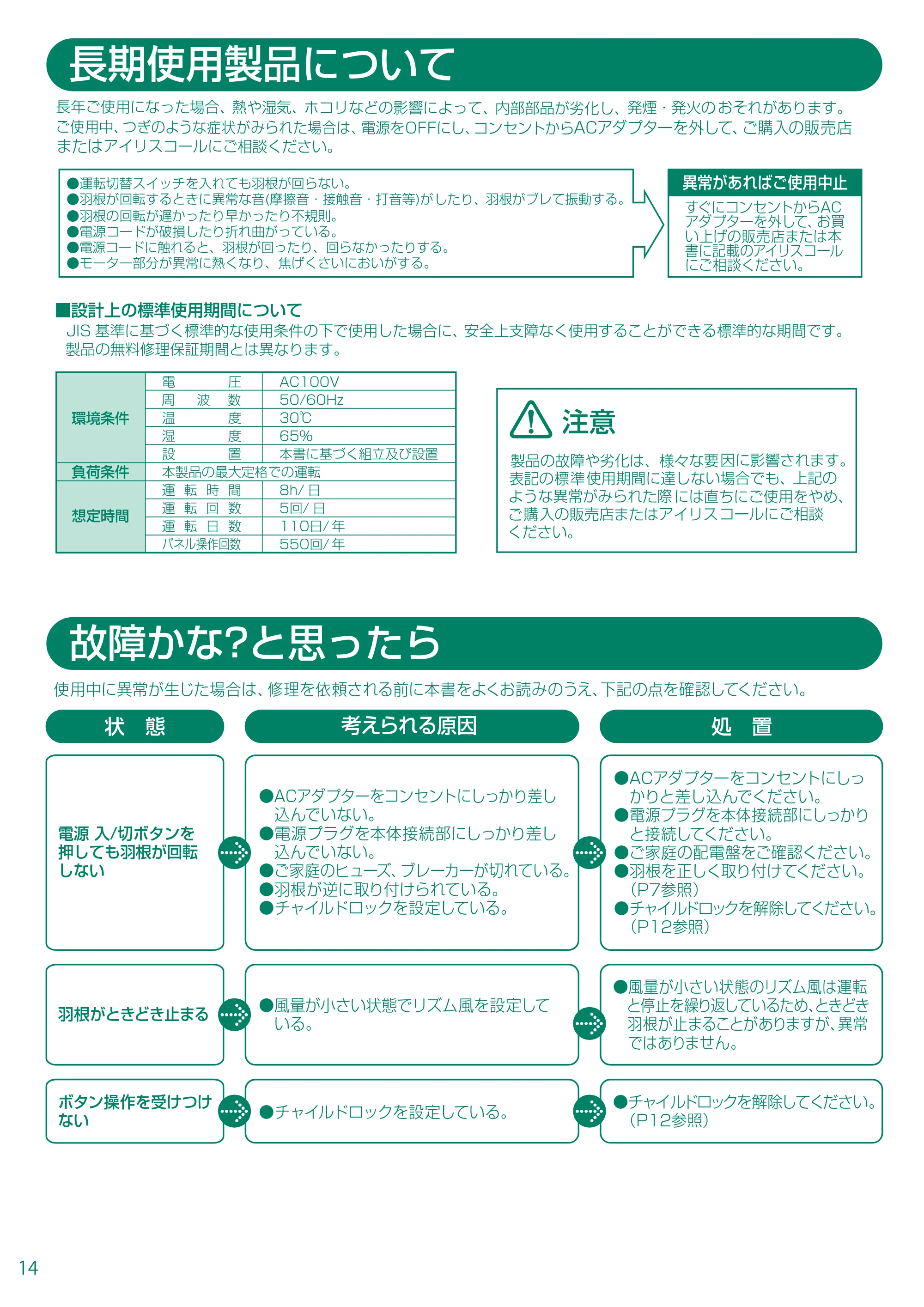 アイリスオーヤマ EFB-32DHR-20 取扱説明書 — EFB-32DHR20_14.pdf — 原本ページ — 14ページ
