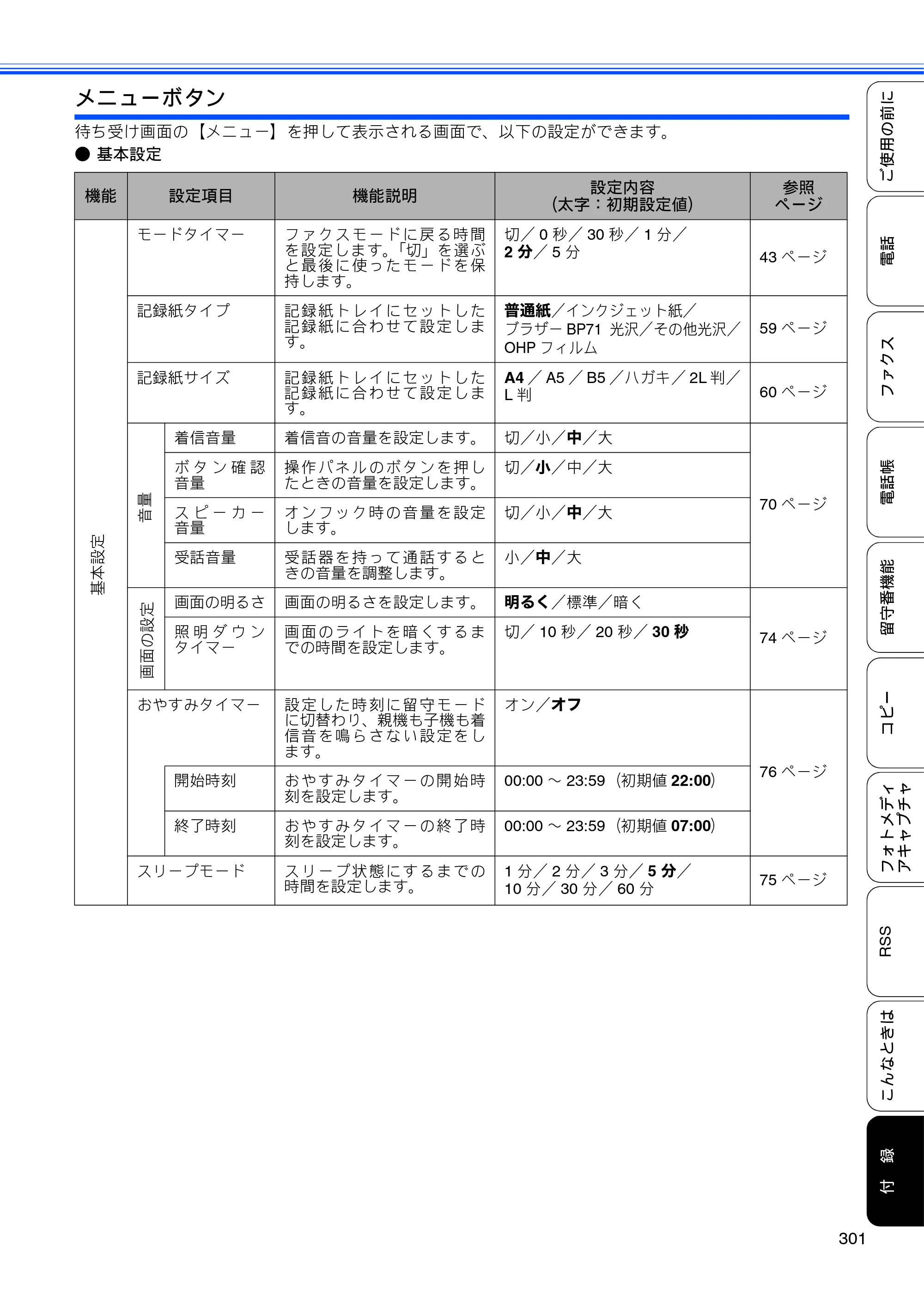 ブラザー MFC-J950DN / MFC-J950DWN ユーザーズガイド ～基本編～ — 原本ページ — 303ページ