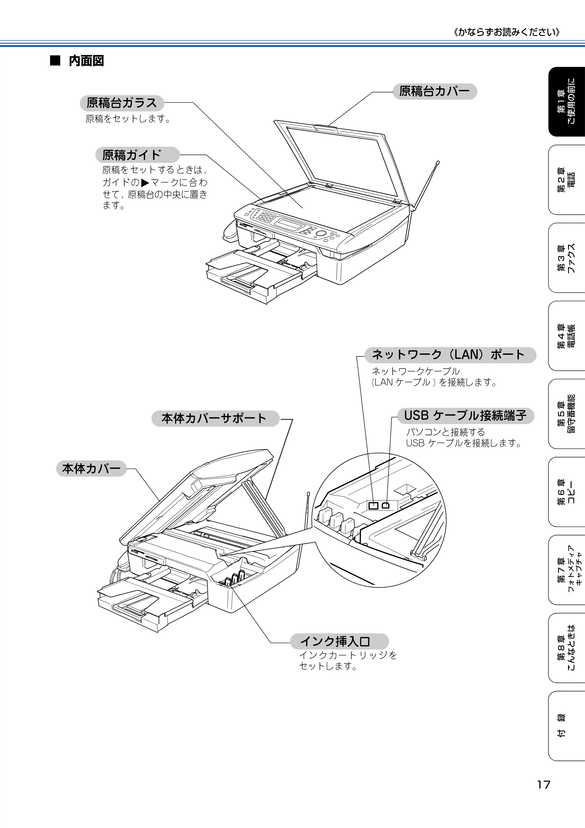 ブラザー MFC-610CLN / MFC-610CLWN / MFC-620CLN 取扱説明書(本体) — 原本ページ — 18ページ