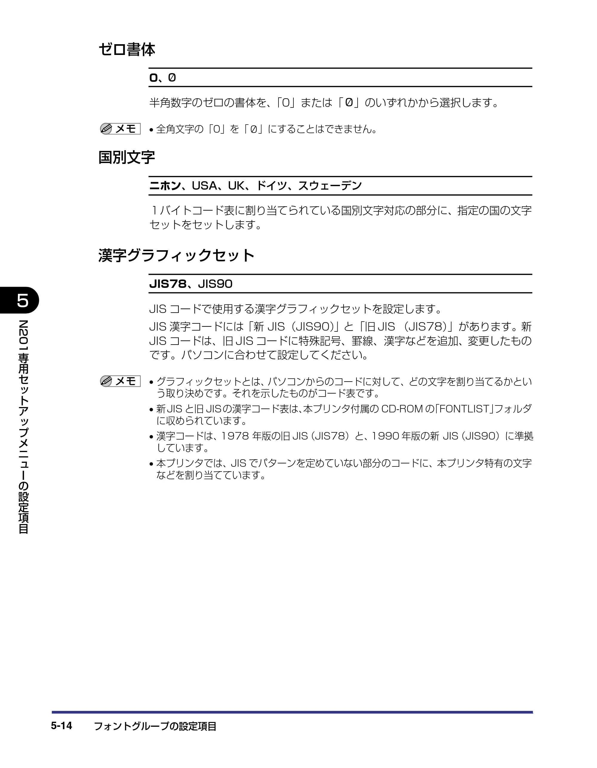 キヤノン LBP-1310 LIPS機能ガイド 2004年7月12日更新 （PDF形式／3.14Mバイト） — ゼロ書体 — 原本ページ — 104ページ