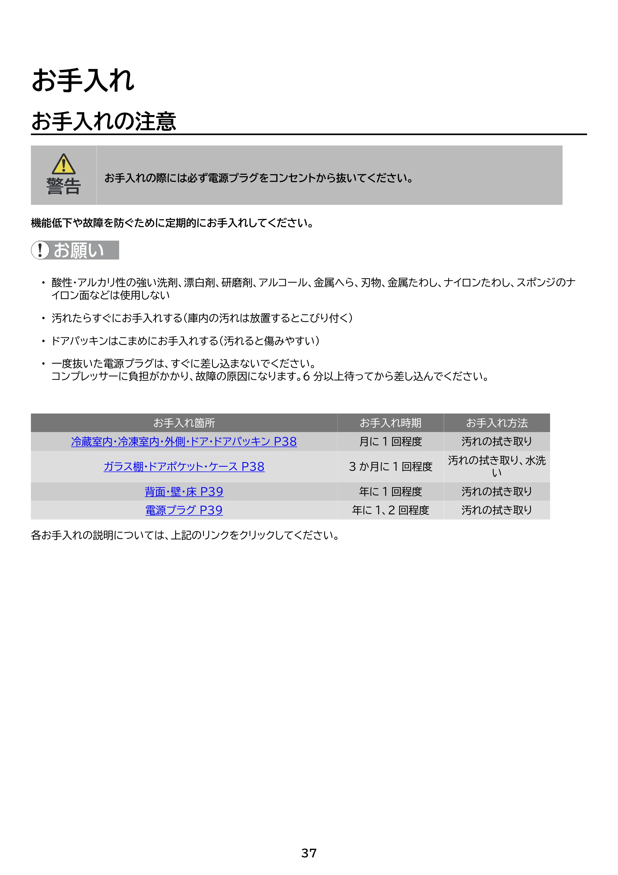 アイリスオーヤマ IRSN-HF15A 取扱説明書 — 原本ページ — 37ページ