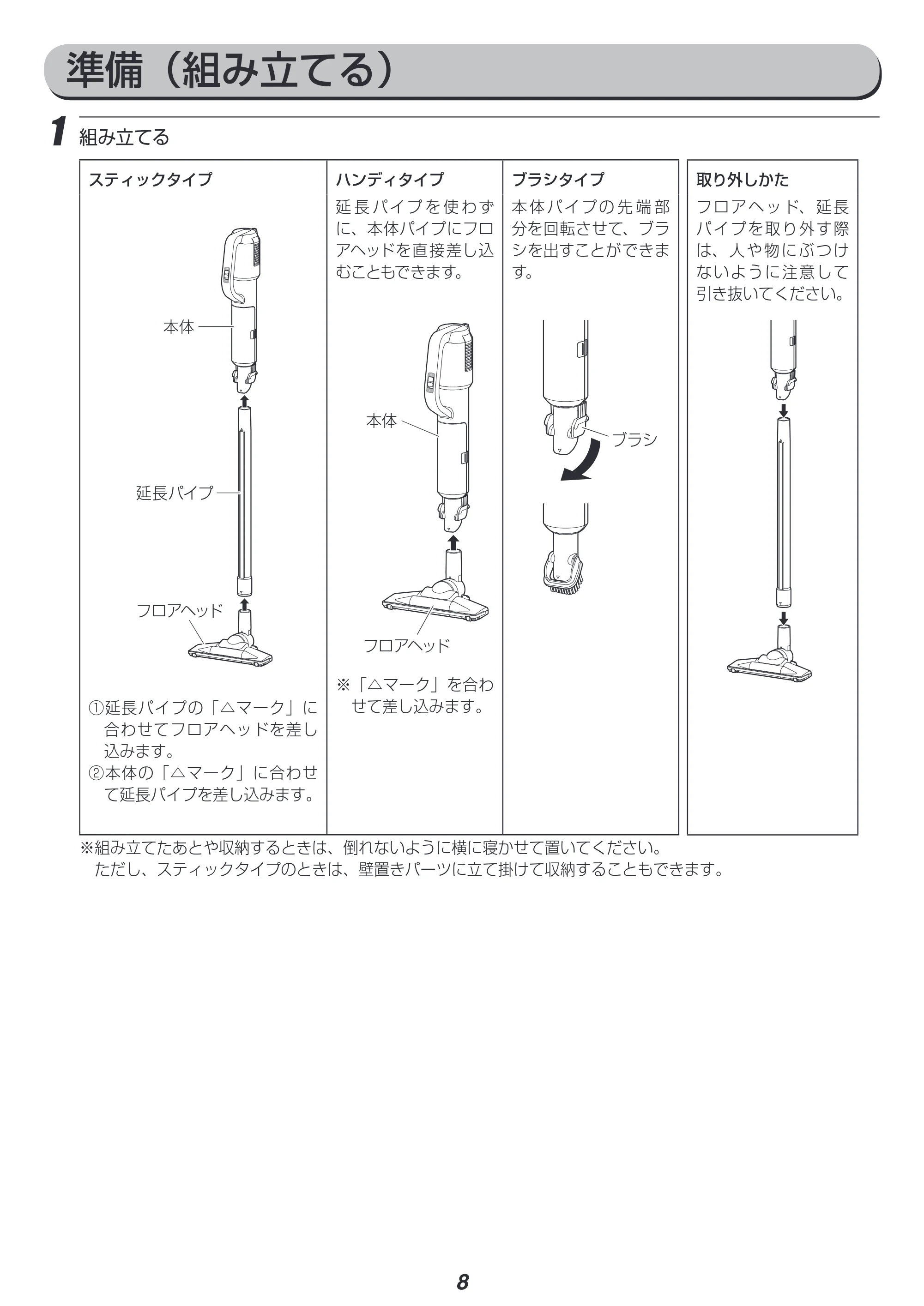 アイリスオーヤマ IC-SB1 取扱説明書 — 原本ページ — 8ページ