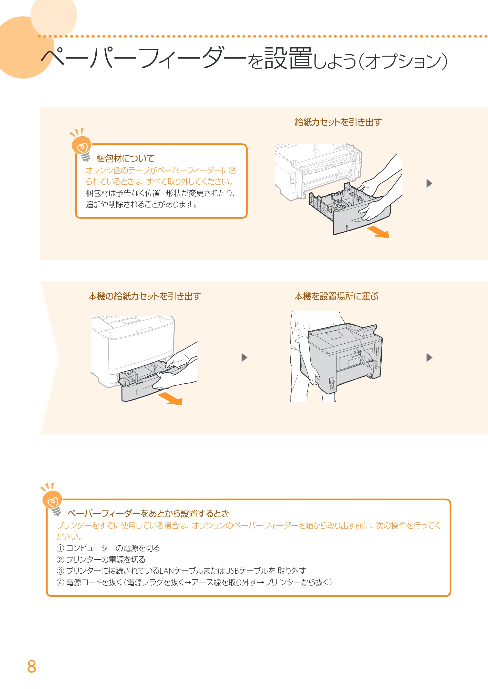 キヤノン LBP252/LBP251 はじめにお読みください 2016年4月22日掲載(PDF:17.7MB) — 原本ページ — 8ページ