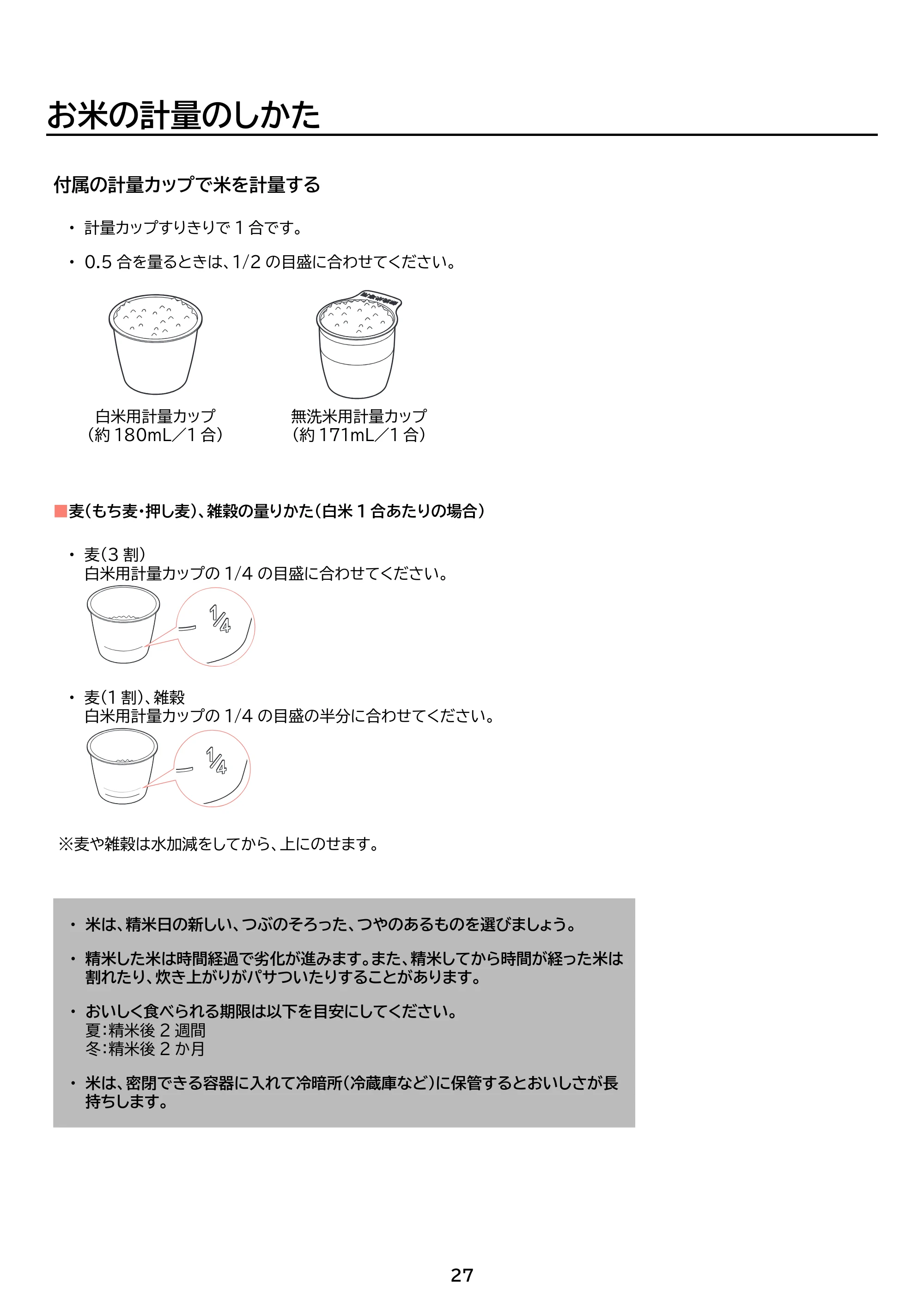 アイリスオーヤマ RC-PGA50 取扱説明書 — 原本ページ — 27ページ
