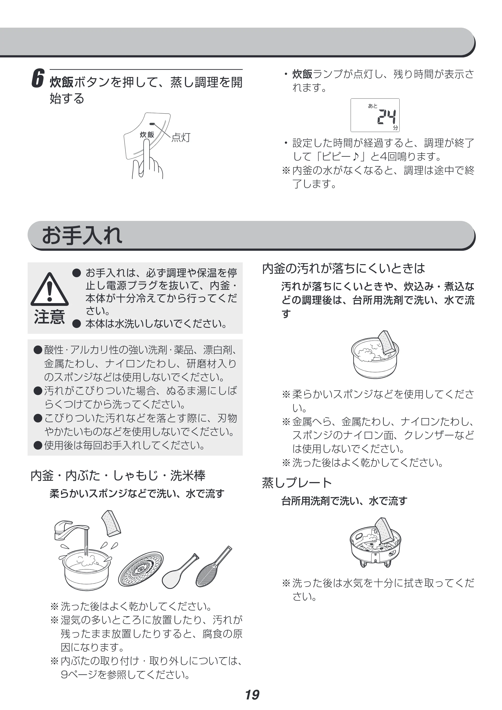アイリスオーヤマ KRC-MB10 取扱説明書 — 原本ページ — 19ページ