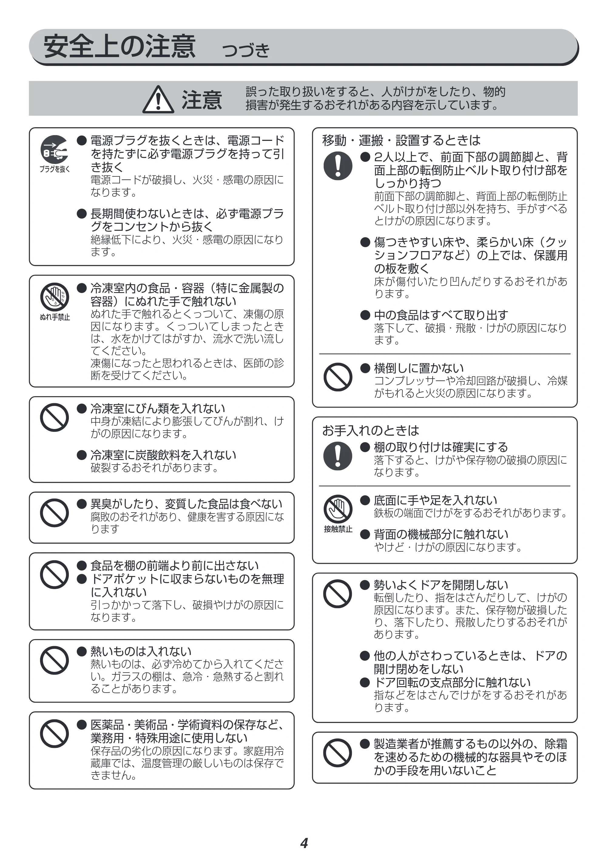 アイリスオーヤマ KRSN-C16A 取扱説明書 — 原本ページ — 4ページ