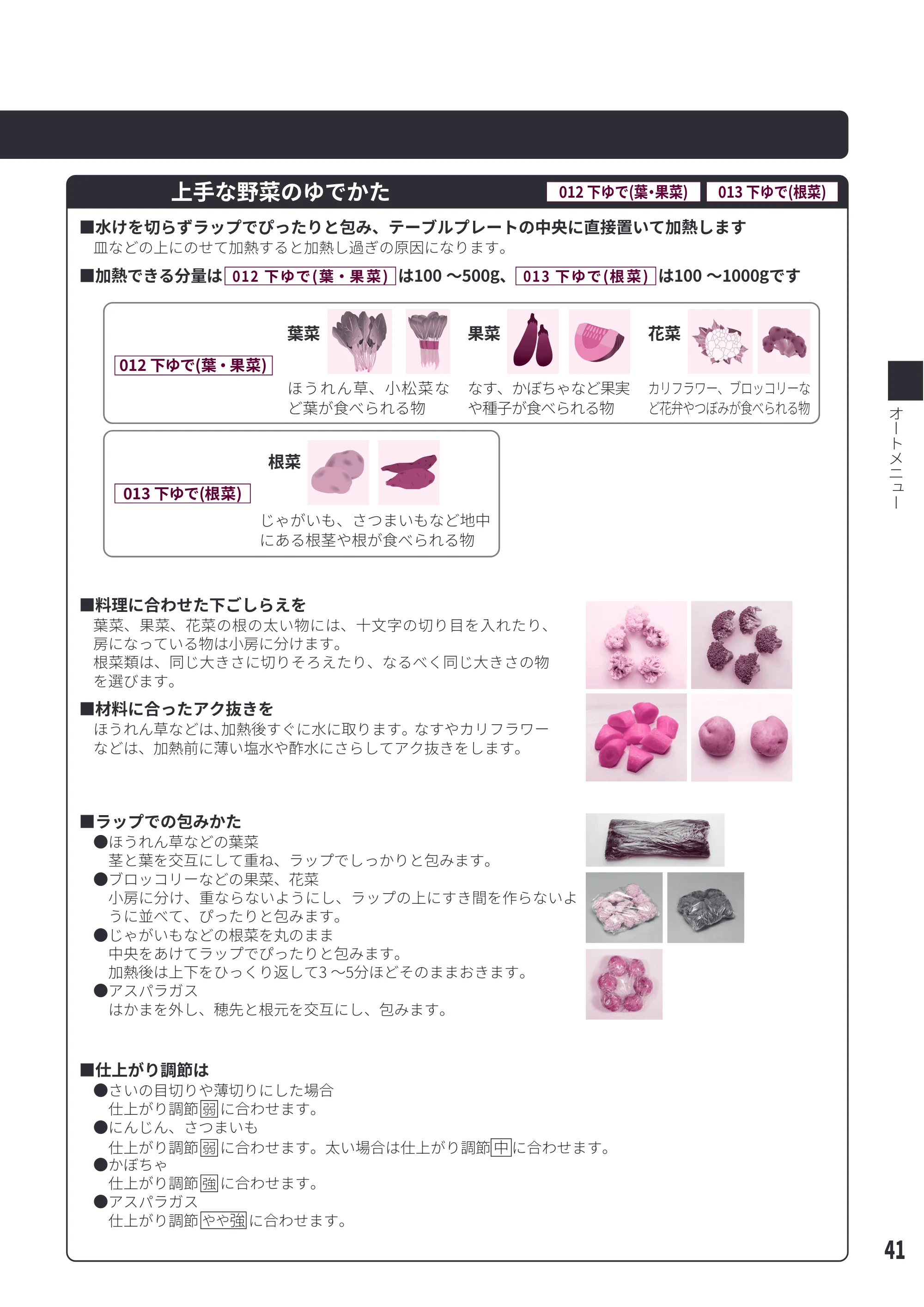 日立 MRO-WEE6 取扱説明書 — ढ़ᚦӝ㎫⭣ӡӹӚҾӒ — 原本ページ — 41ページ