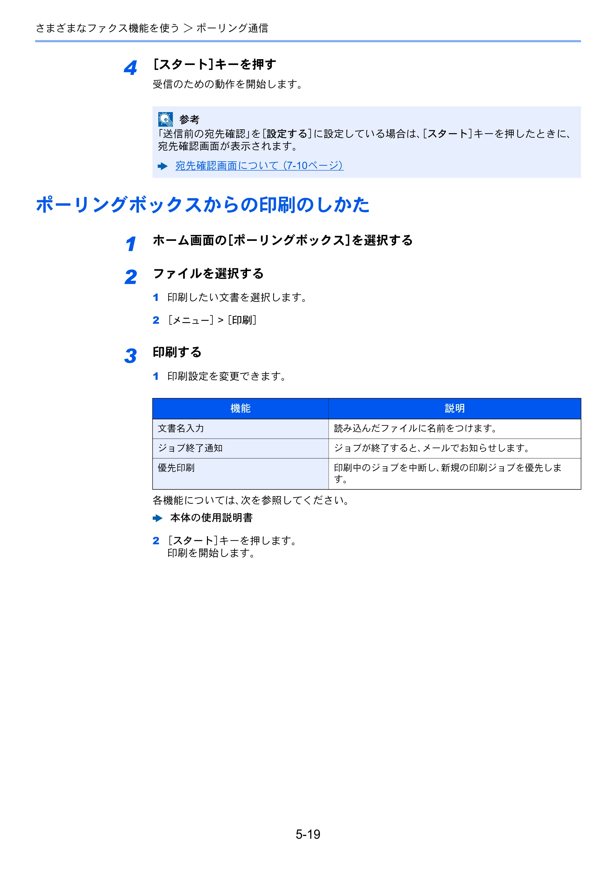 京セラ ECOSYS M5526cdw ECOSYS M5526cdw FAX使用説明書 — ポーリングボックスからの印刷のしかた — 原本ページ — 89ページ