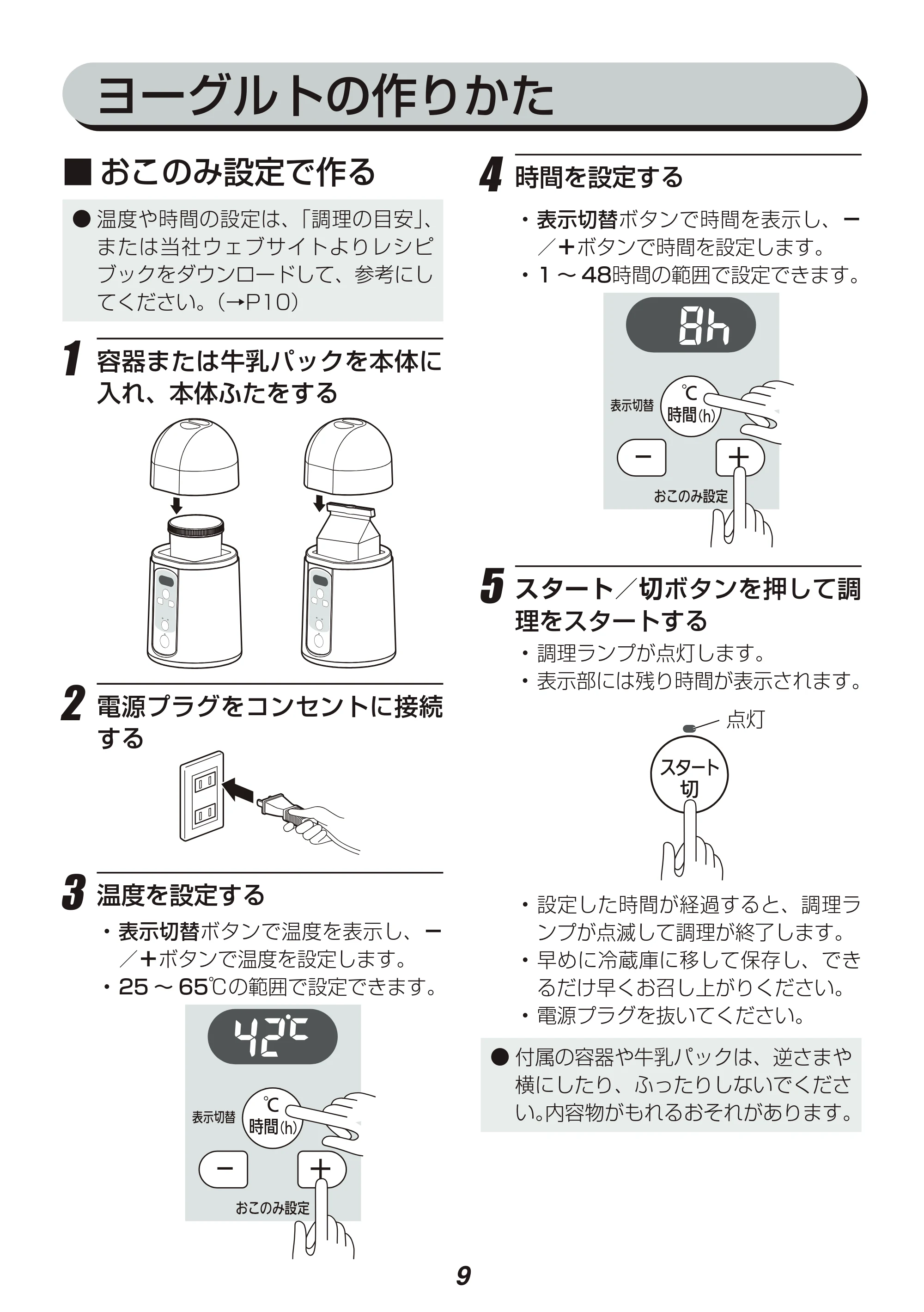 アイリスオーヤマ IYM-014 取扱説明書 — 原本ページ — 9ページ