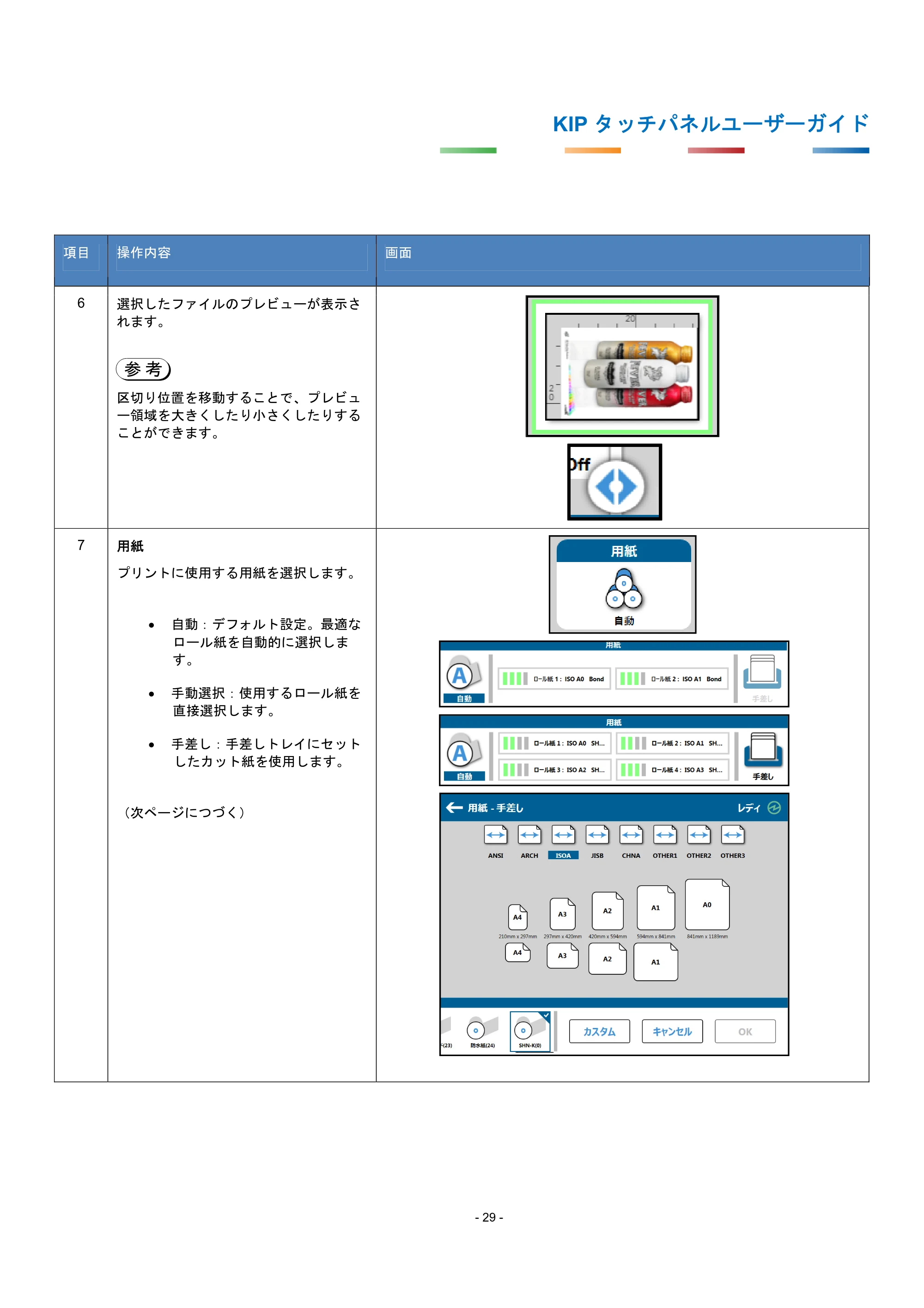 京セラ KIP 7170G KIP タッチパネル操作ガイド — 原本ページ — 32ページ