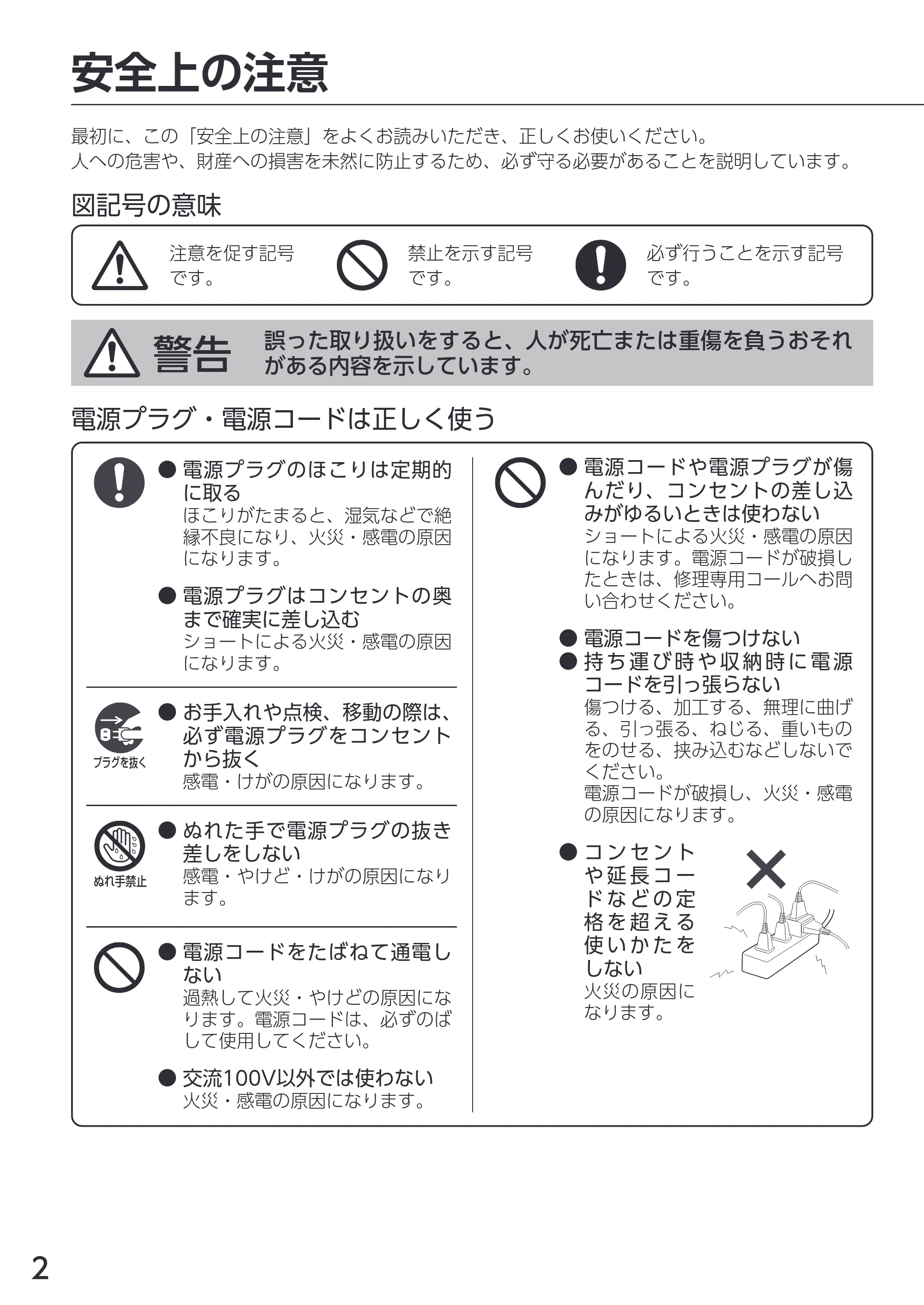 アイリスオーヤマ CMS-0800 取扱説明書 — 原本ページ — 2ページ