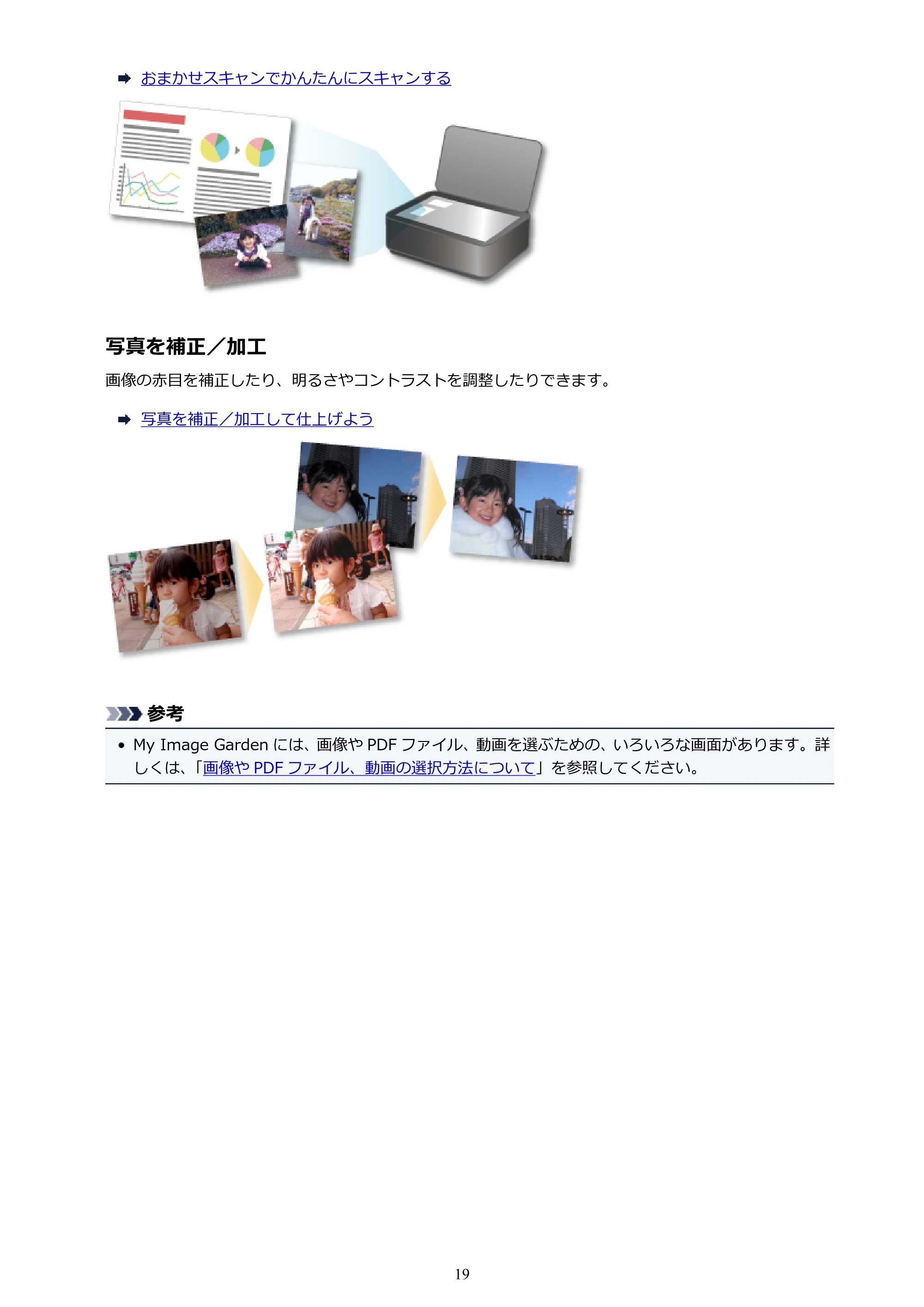 キヤノン PRO-1000 My Image Garden 用ガイド （Mac版）（PDF：3.00MB） — 原本ページ — 19ページ