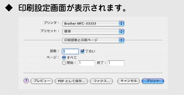 ブラザー DCP-115C / MFC-425CN / MFC-615CL ユーザーズガイド ~パソコン活用編~ — Mac OS X 10.2.4以降の場合 — 図版 106-2 — 106ページ