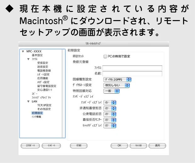 ブラザー DCP-115C / MFC-425CN / MFC-615CL ユーザーズガイド ~パソコン活用編~ — リモートセットアップを利用する — 図版 117-3 — 117ページ