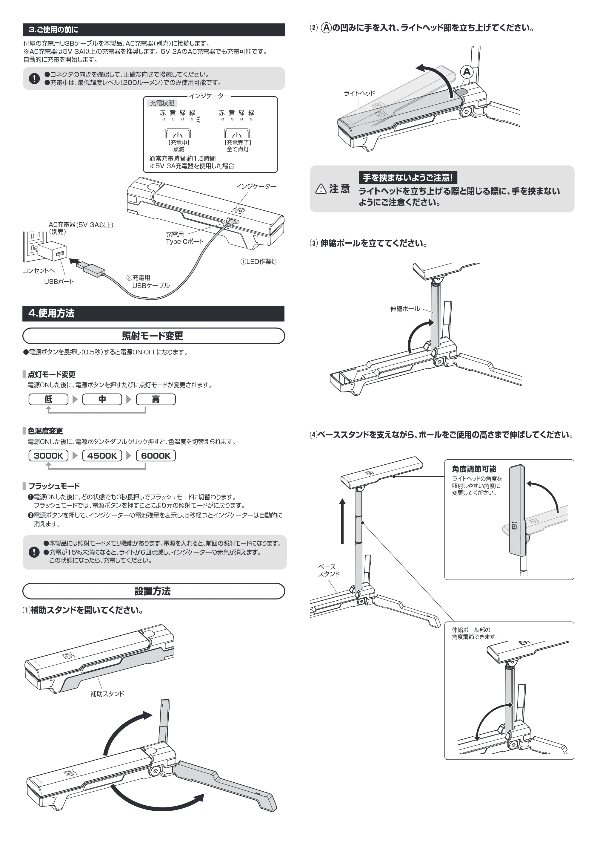 サンワサプライ 800-LED095 取扱説明書 — 原本ページ — 2ページ