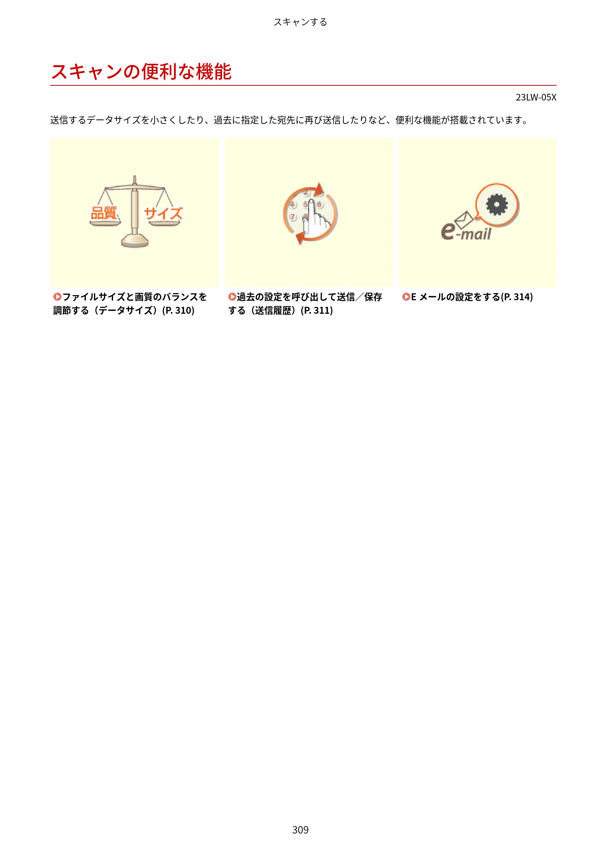 キヤノン MF521dw ユーザーズガイド 2023年8月24日更新（PDF：6.71MB） — スキャンの便利な機能 — 原本ページ — 317ページ
