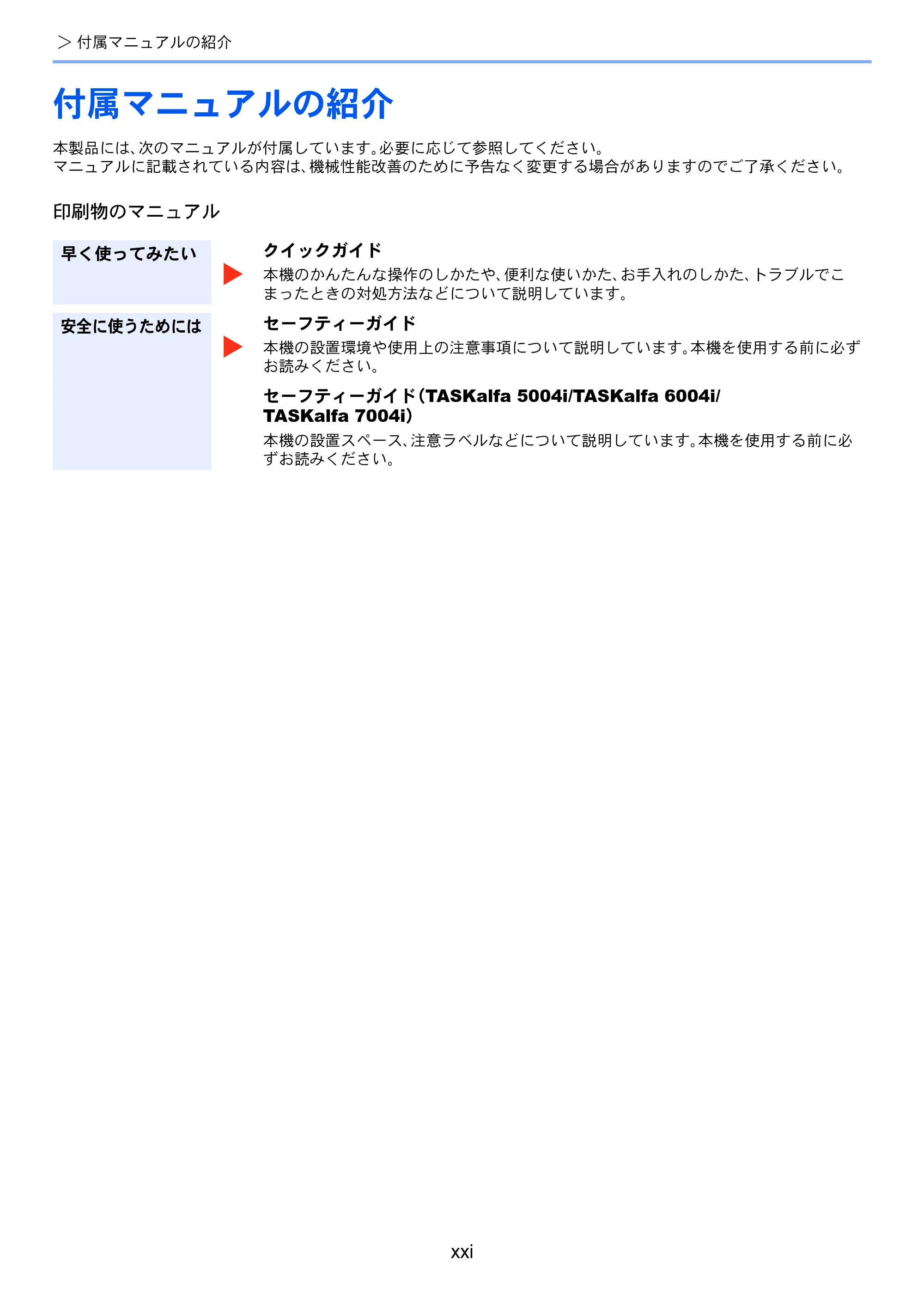 京セラ TASKalfa 5004i / TASKalfa 6004i / TASKalfa 7004i TASKalfa 7004i/6003i/5004i 使用説明書 — 原本ページ — 23ページ