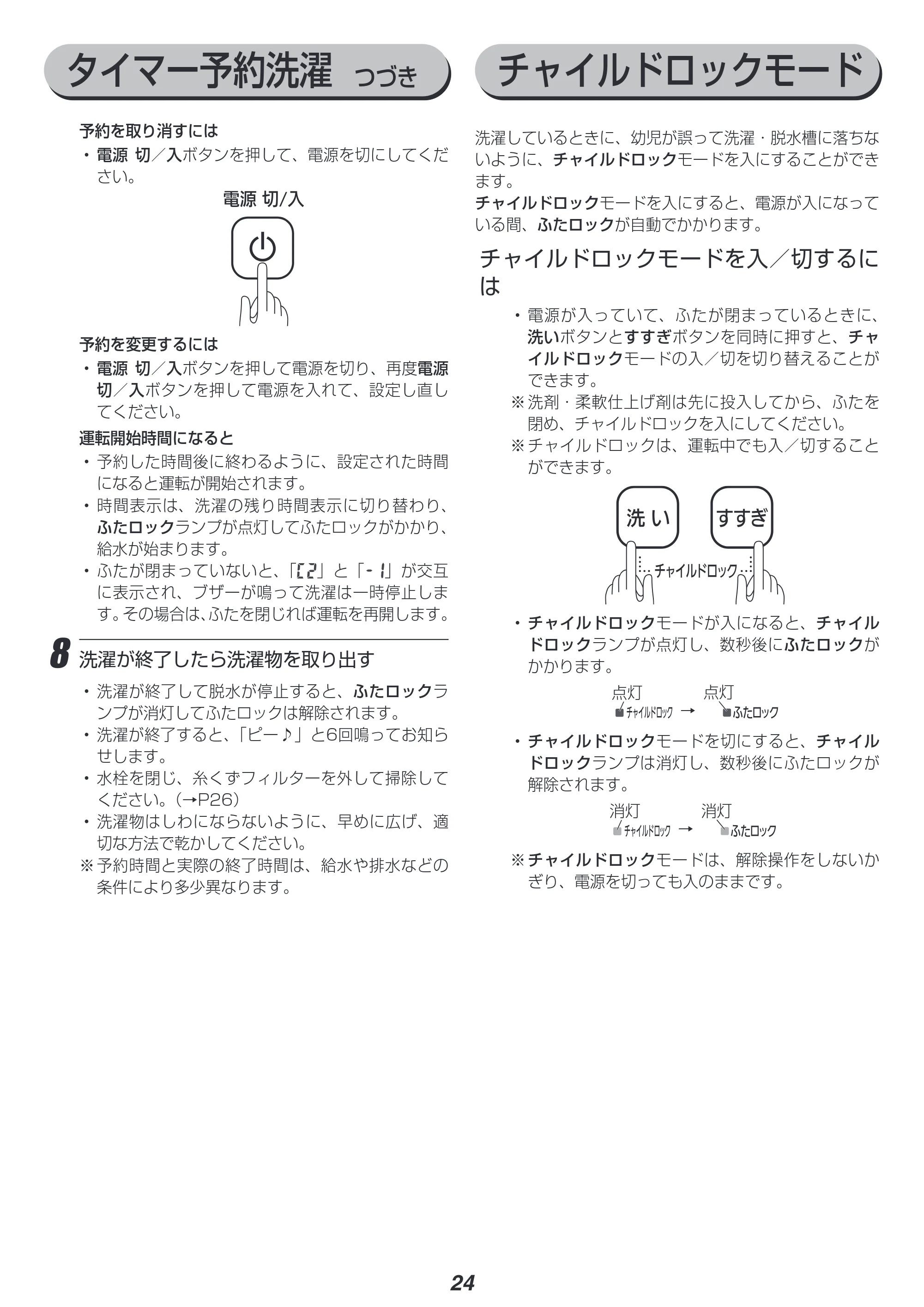 アイリスオーヤマ IAW-T805BL 取扱説明書 — 原本ページ — 24ページ