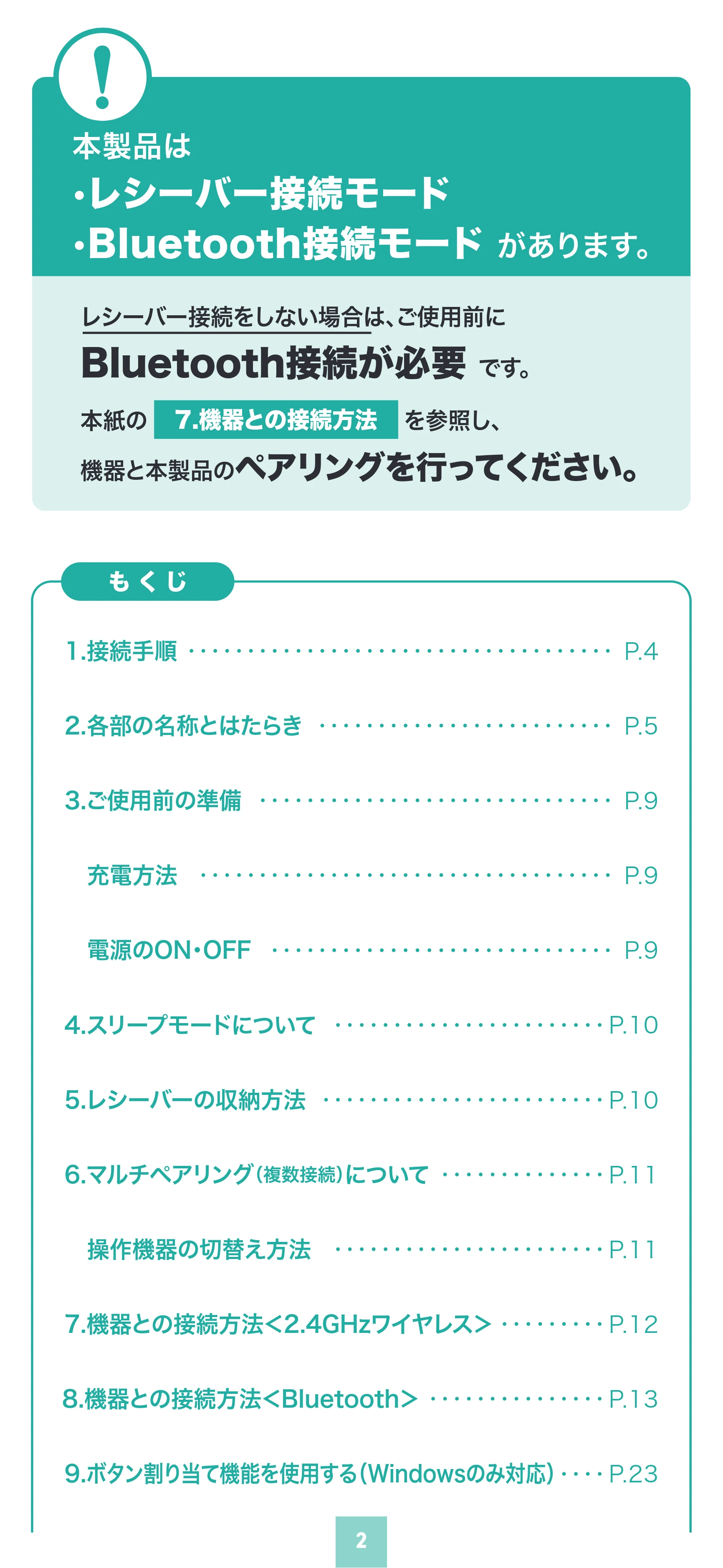 サンワサプライ MA-EWBS536BL 取扱説明書 — 原本ページ — 2ページ