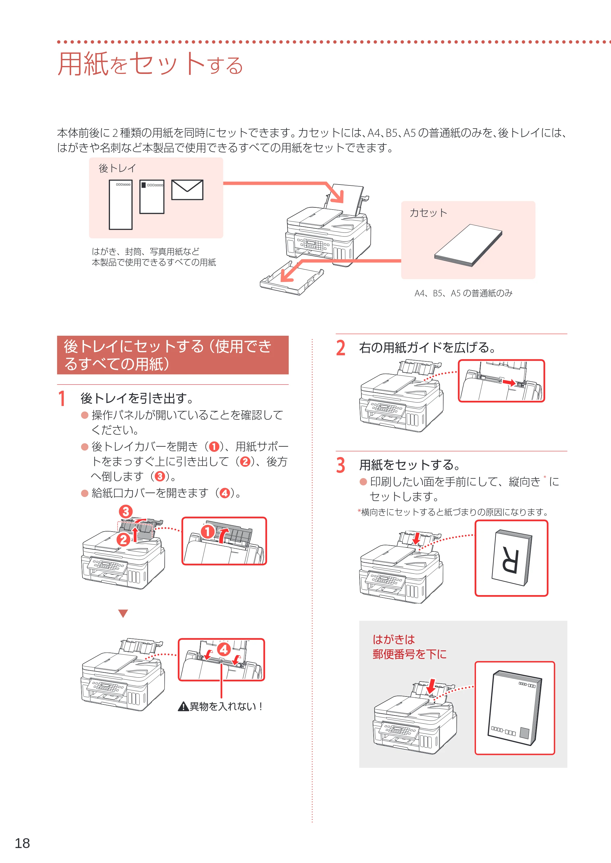 キヤノン G7030 設置・基本操作マニュアル 2022年2月15日掲載（PDF：8.37MB） — 用紙をセットする — 原本ページ — 20ページ