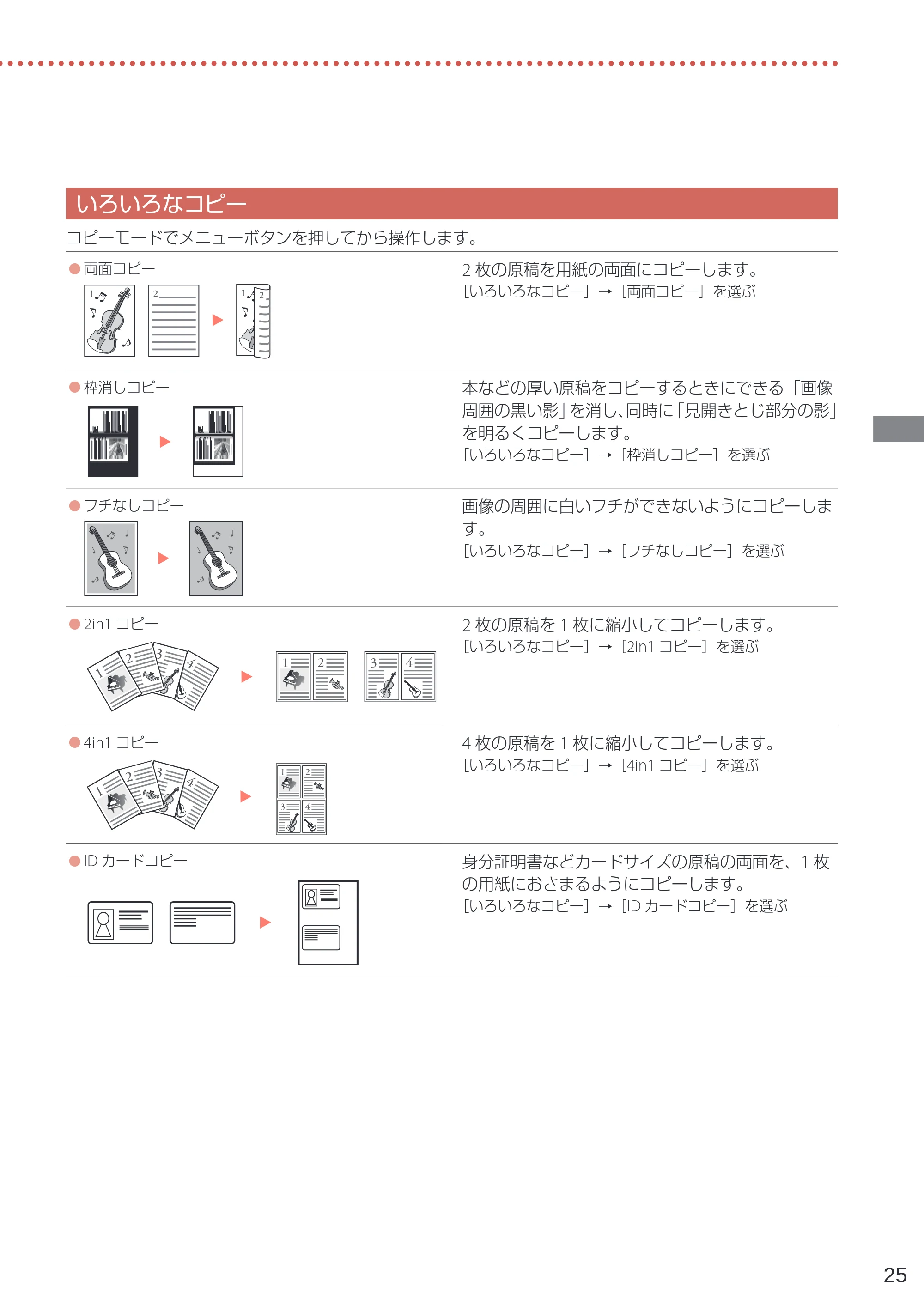キヤノン G7030 設置・基本操作マニュアル 2022年2月15日掲載（PDF：8.37MB） — いろいろなコピー — 原本ページ — 27ページ