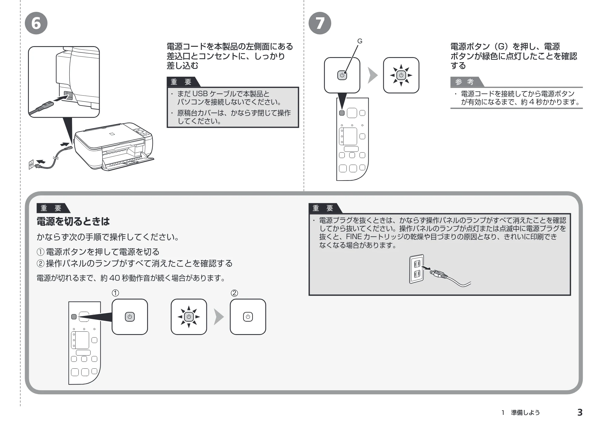キヤノン PIXUS MP280 かんたんスタートガイド （PDF形式／3.44Mバイト） — 原本ページ — 5ページ