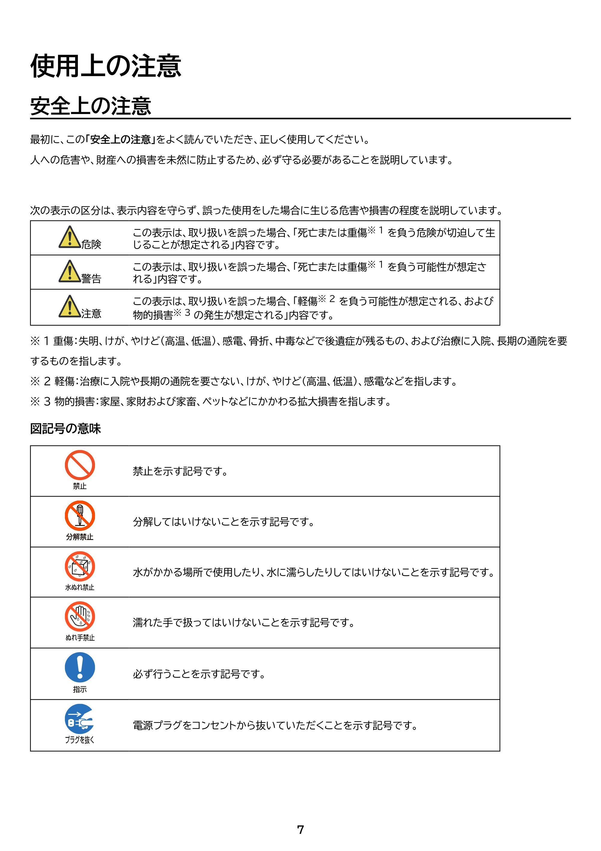 アイリスオーヤマ TE101N1-B 取扱説明書 — 原本ページ — 7ページ
