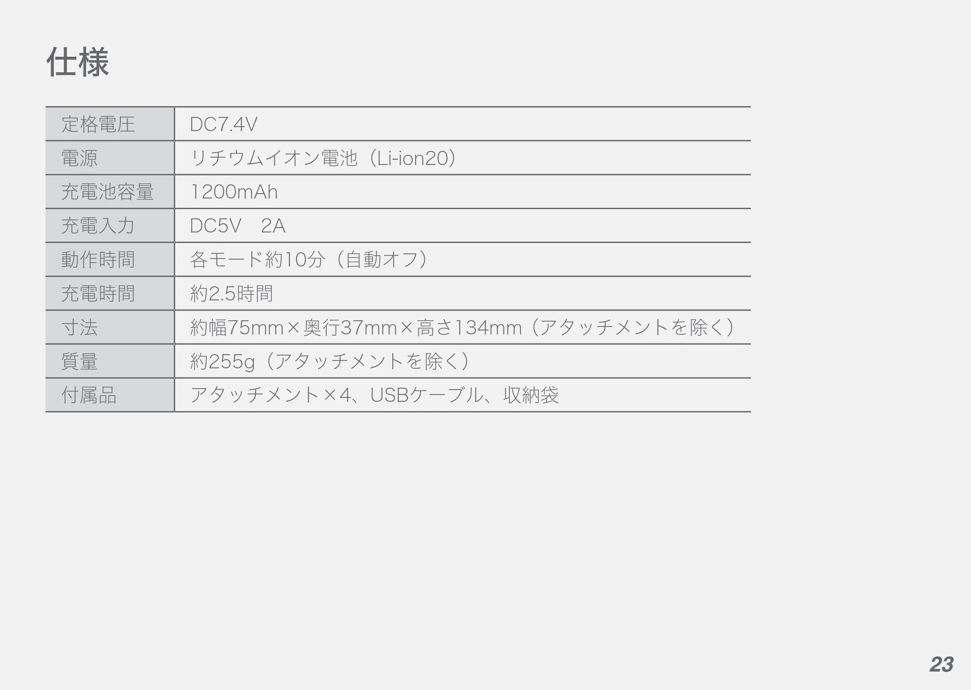 アイリスオーヤマ FRT-M01 取扱説明書 — 原本ページ — 23ページ